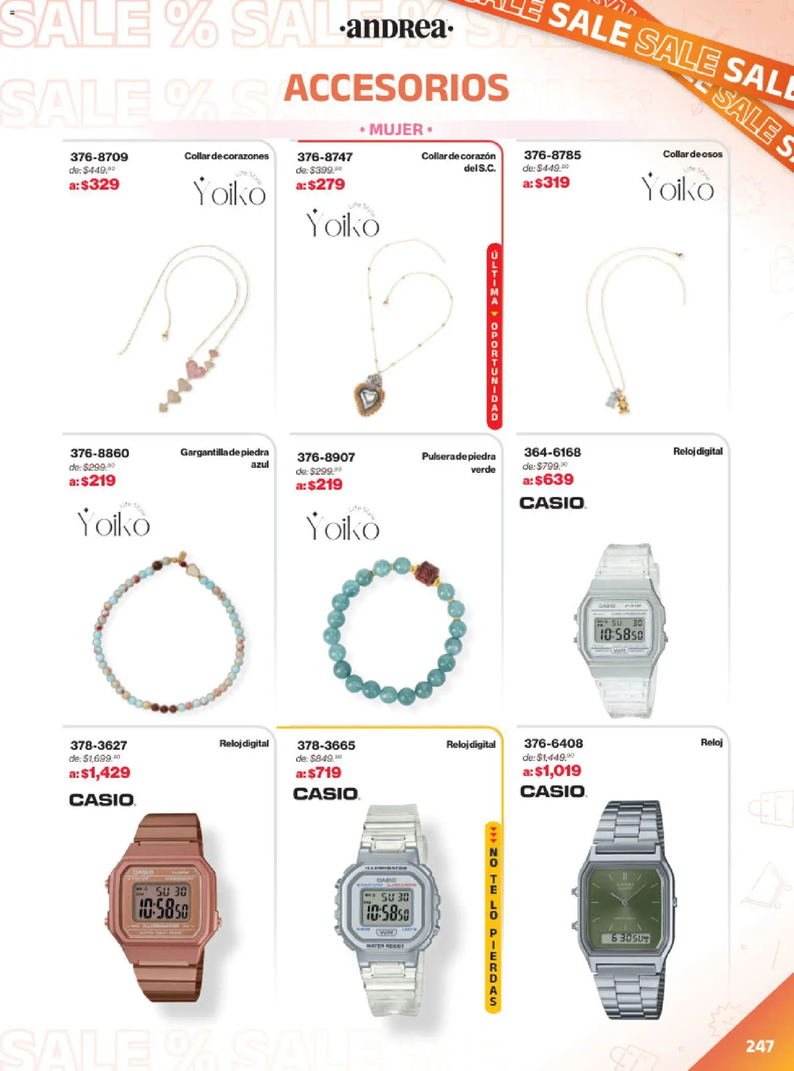 Vista previa las ofertas de la tienda Andrea - Catálogo Outlet desde el 21/12/2025 - Reloj, Sal, Collar, Gargantilla