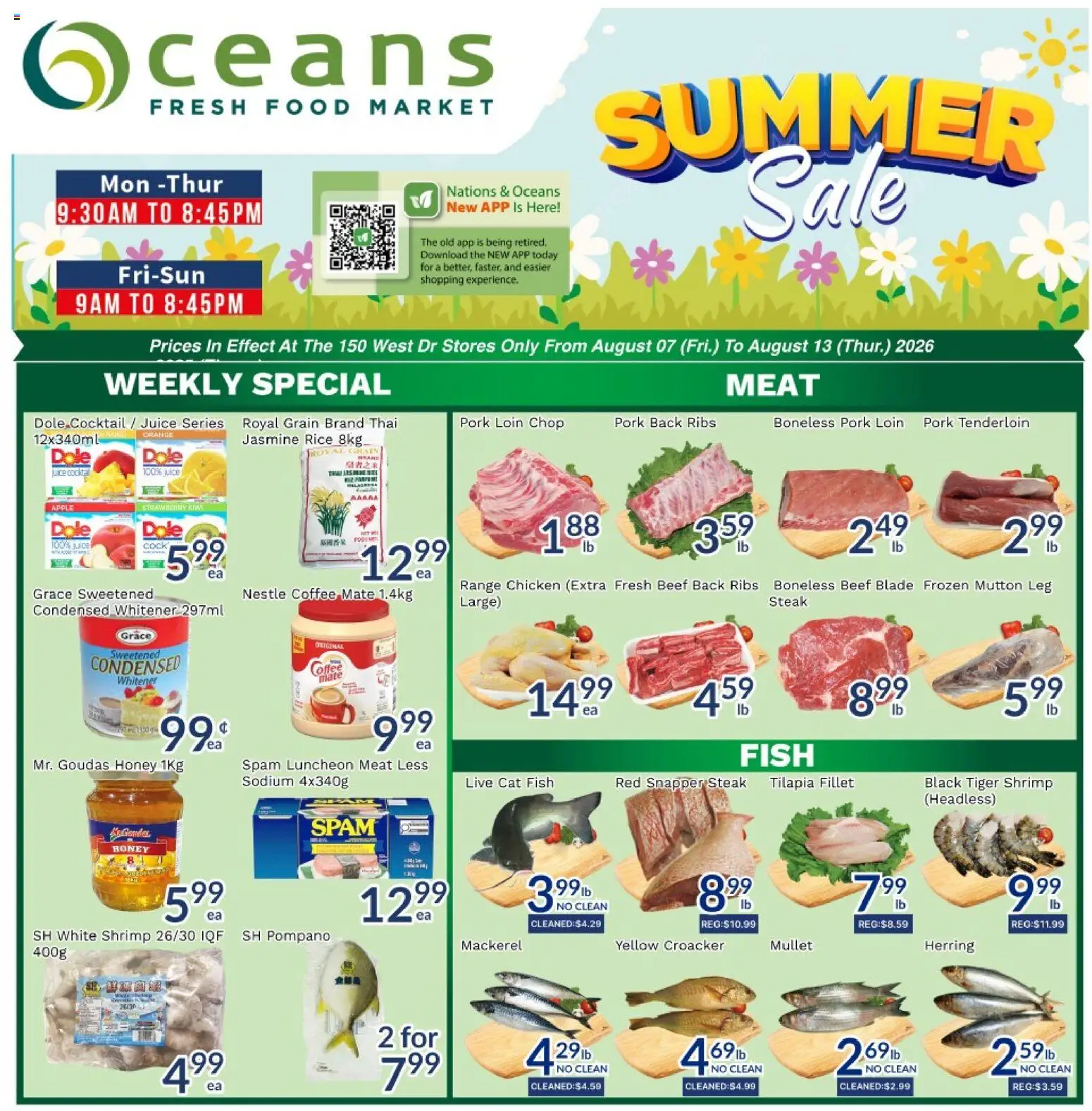 Preview of leaflet Oceans weekly flyer / circulaire from shop Oceans is valid from Aug 07, 2026
