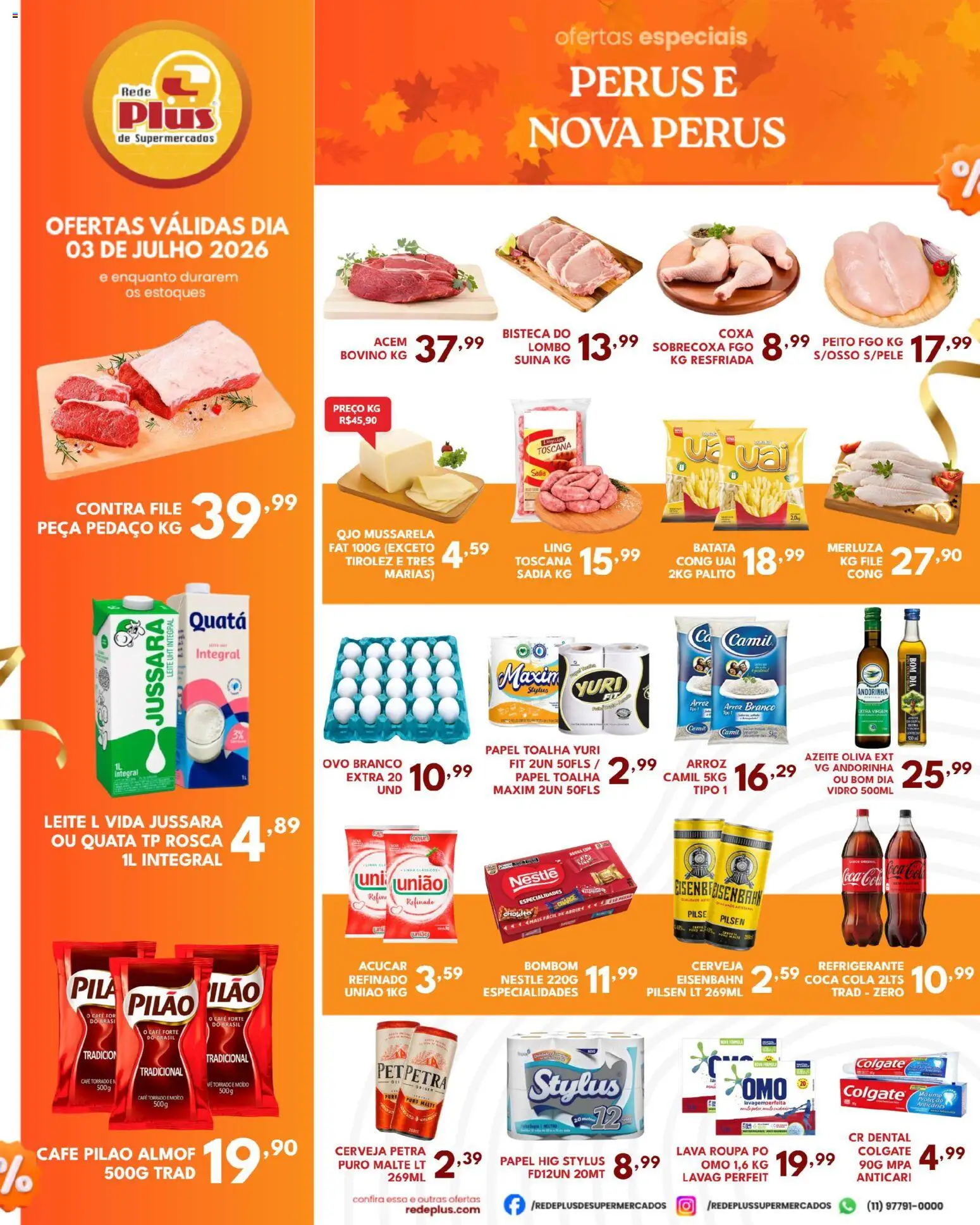 Pré-Visualização do folheto "Rede Plus Supermercados - Ofertas da semana" da loja Rede Plus Supermercados válido a partir de 03/07/2026