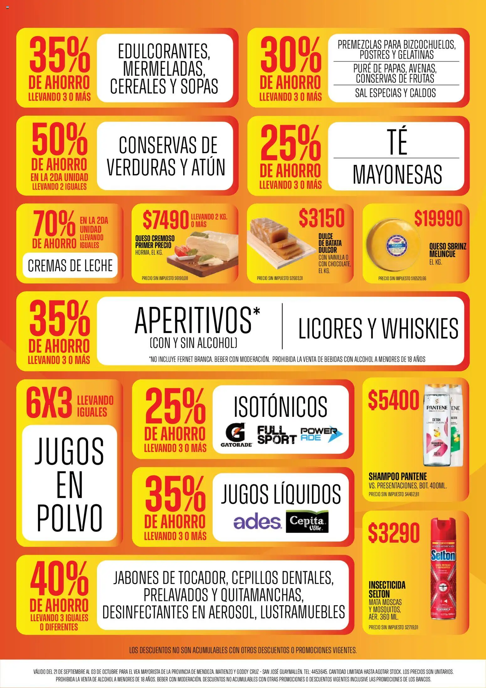 Vista previa del folleto de la tienda Vea válido desde el 21/09/2026 - Batata, Sal, Dulce, Insecticida, Puré, Conservas, Mata moscas, Lustramuebles