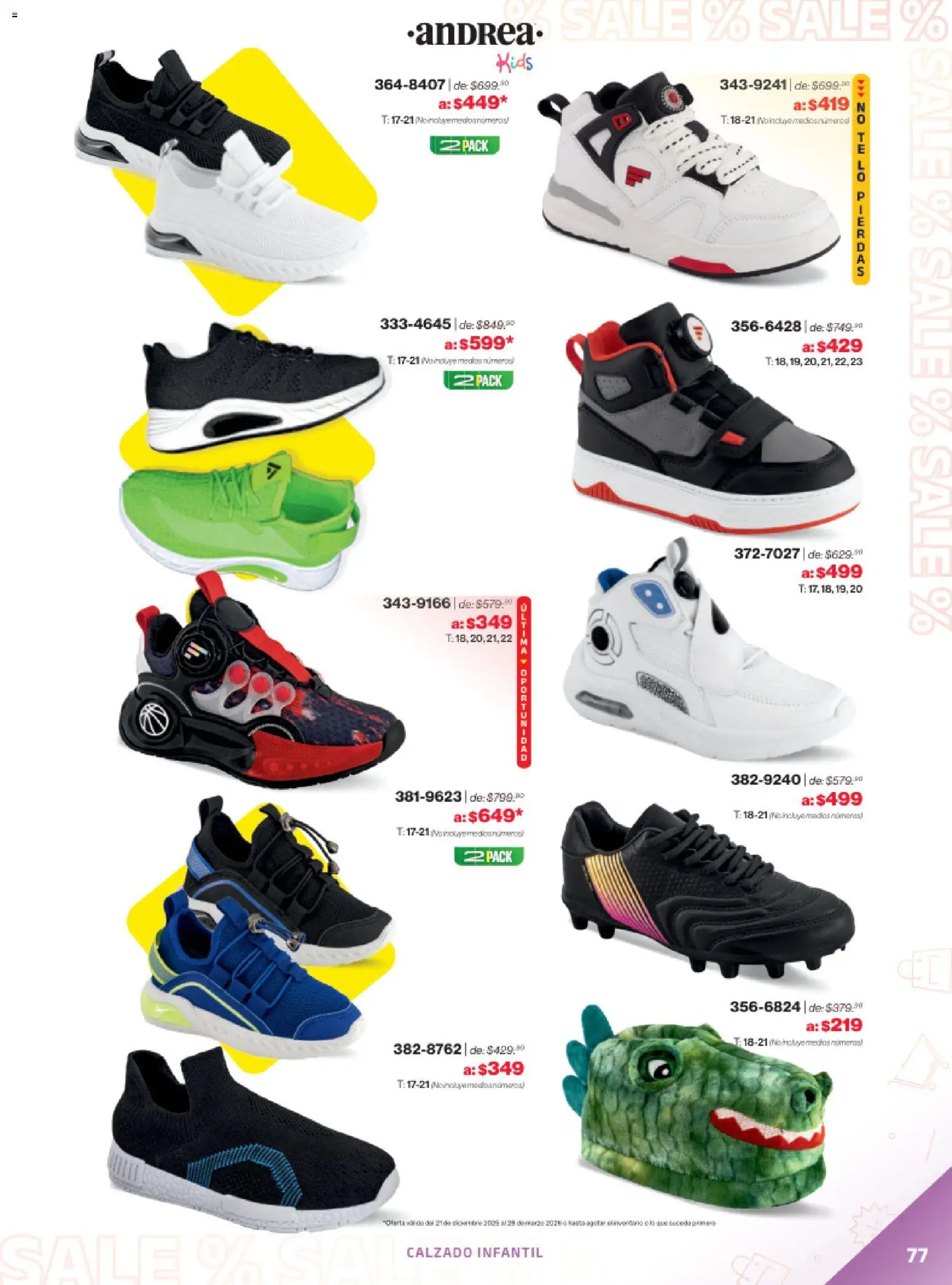 Vista previa las ofertas de la tienda Andrea - Catálogo Outlet desde el 21/12/2025 