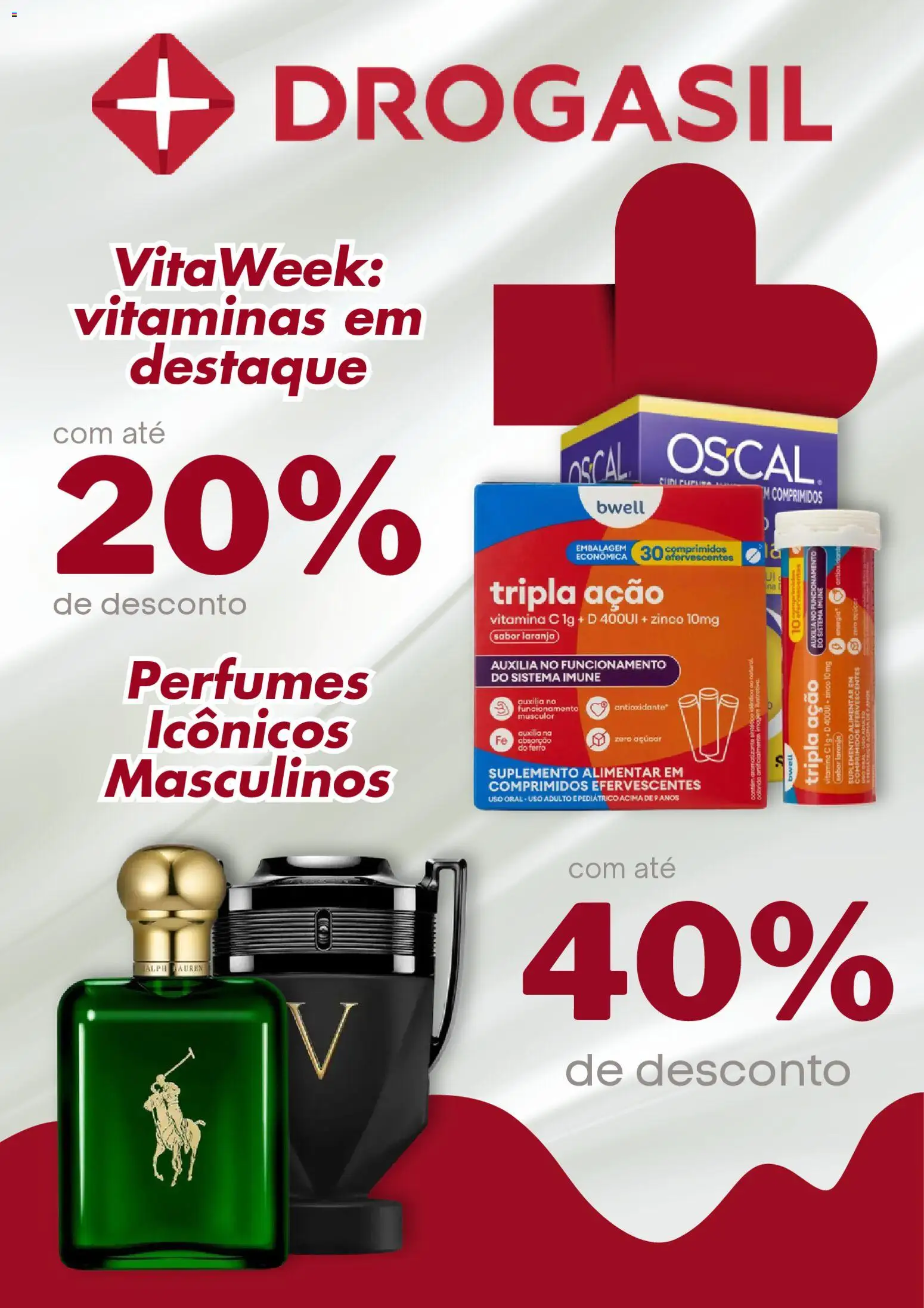 Pré-Visualização do folheto "Drogasil - Catálogo atual" da loja Drogasil válido a partir de 07/09/2026 - Perfumes, Vitamina c, Açúcar, Ferro