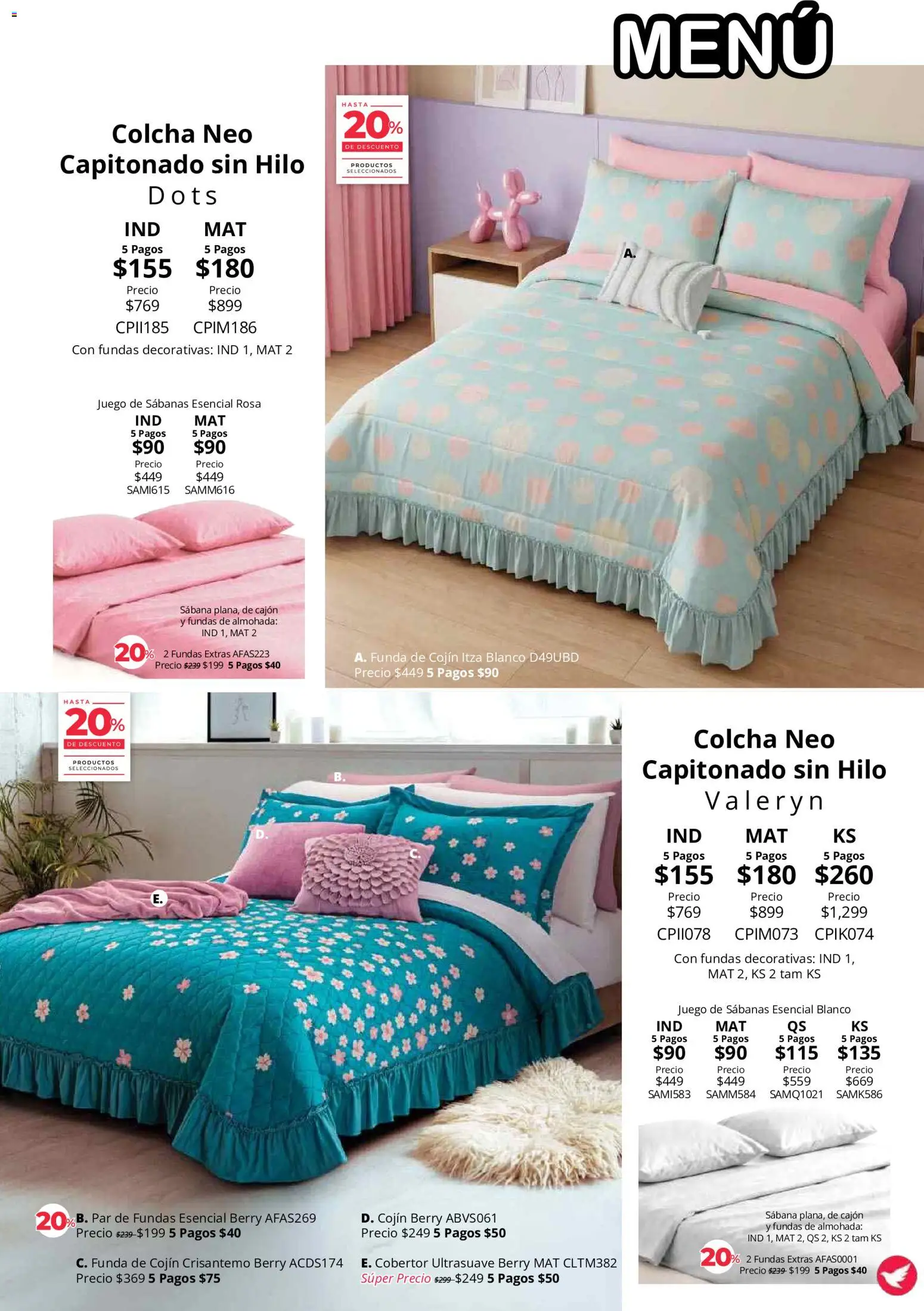 Vista previa las ofertas de la tienda Colchas Concord - Colchas Concord catálogo desde el 01/08/2026 