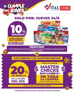 Vista previa del folleto de la tienda Vital válido desde el 24/09/2026 