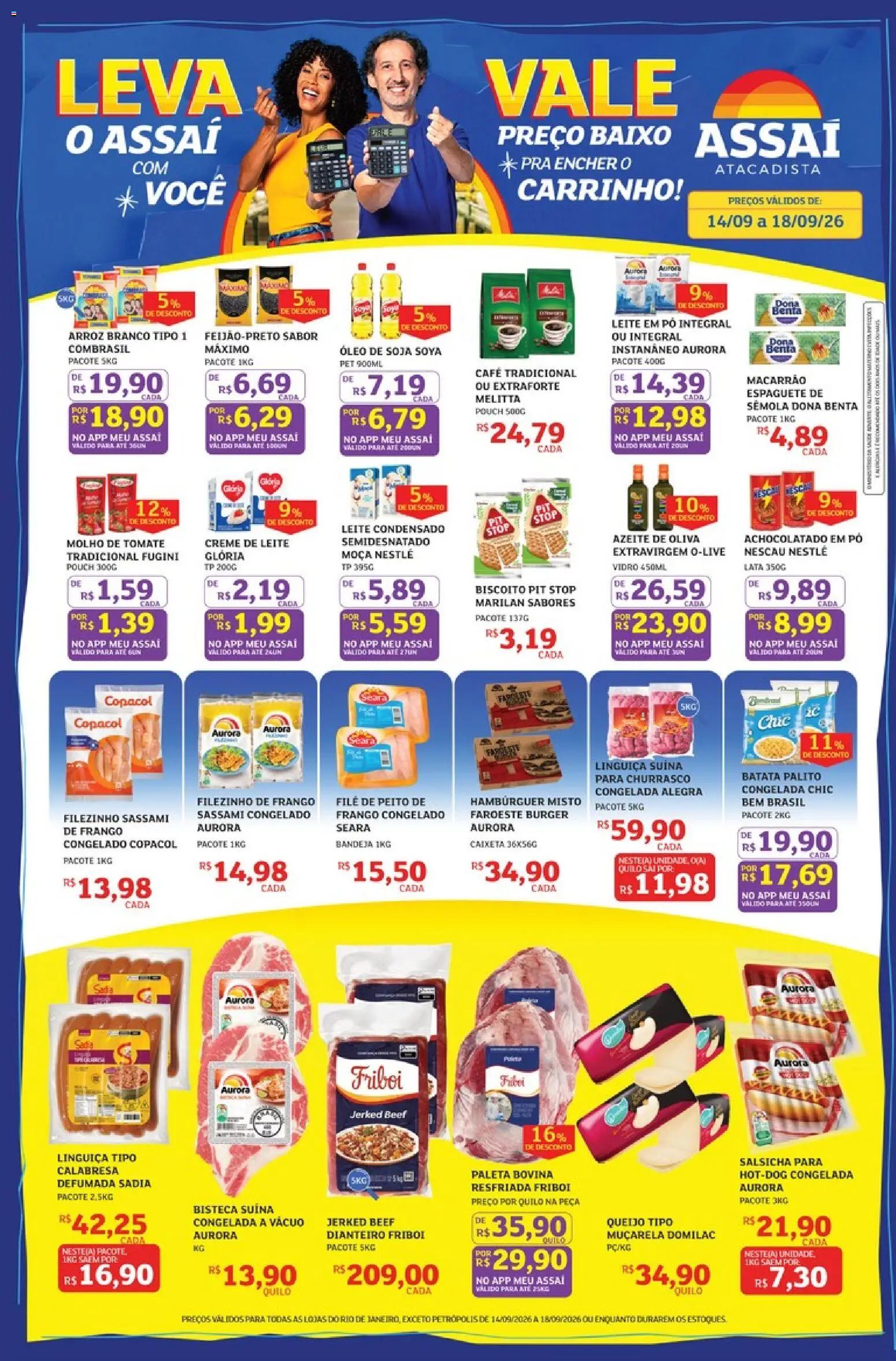 Pré-Visualização do folheto "Assaí Atacadista ofertas - RJ" da loja Assaí Atacadista válido a partir de 14/09/2026