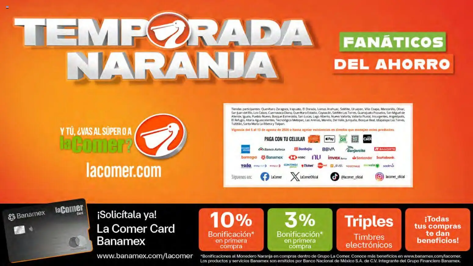 Vista previa las ofertas de la tienda La Comer - La Comer folleto desde el 05/08/2026 