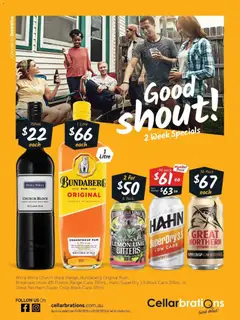 Preview of catalogue Good Shout! 15/06 from shop Cellarbrations valid 14/06/2026