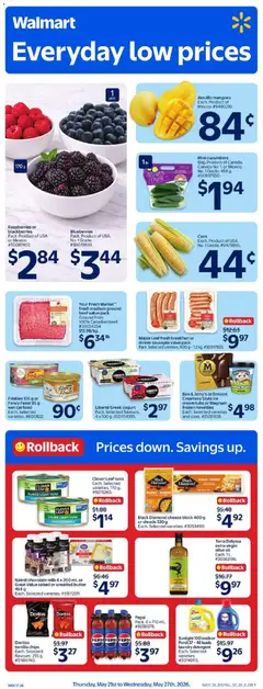 Preview of leaflet Walmart weekly flyer from shop Walmart is valid from May 21, 2026
