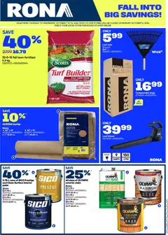 Preview of leaflet Rona weekly flyer from shop Rona is valid from Oct 01, 2026