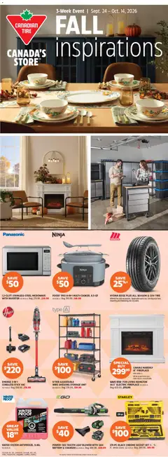 Preview of leaflet Canadian Tire flyer - Fall inspirations from shop Canadian Tire is valid from Sep 24, 2026