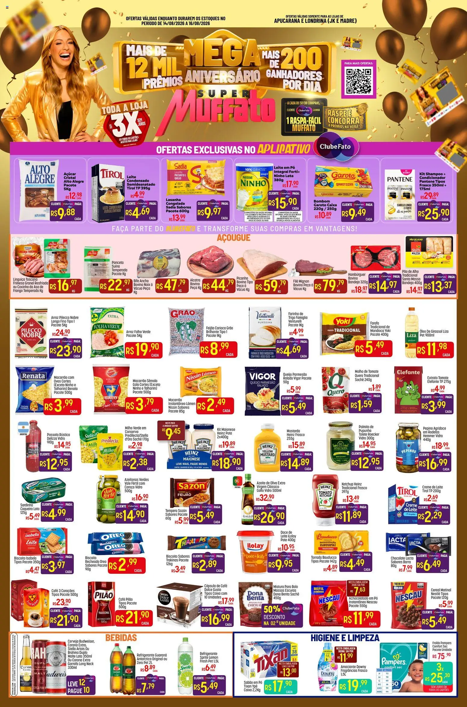 Pré-Visualização do folheto "Super Muffato ofertas FDS" da loja Super Muffato válido a partir de 14/08/2026