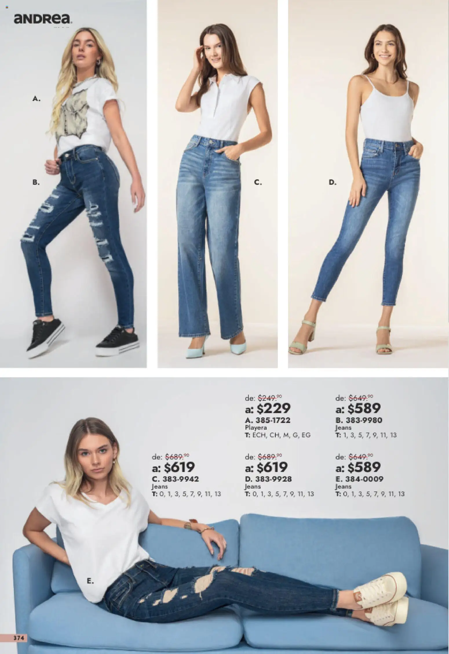 Vista previa las ofertas de la tienda Andrea - Andrea catálogo Outlet desde el 26/07/2026 