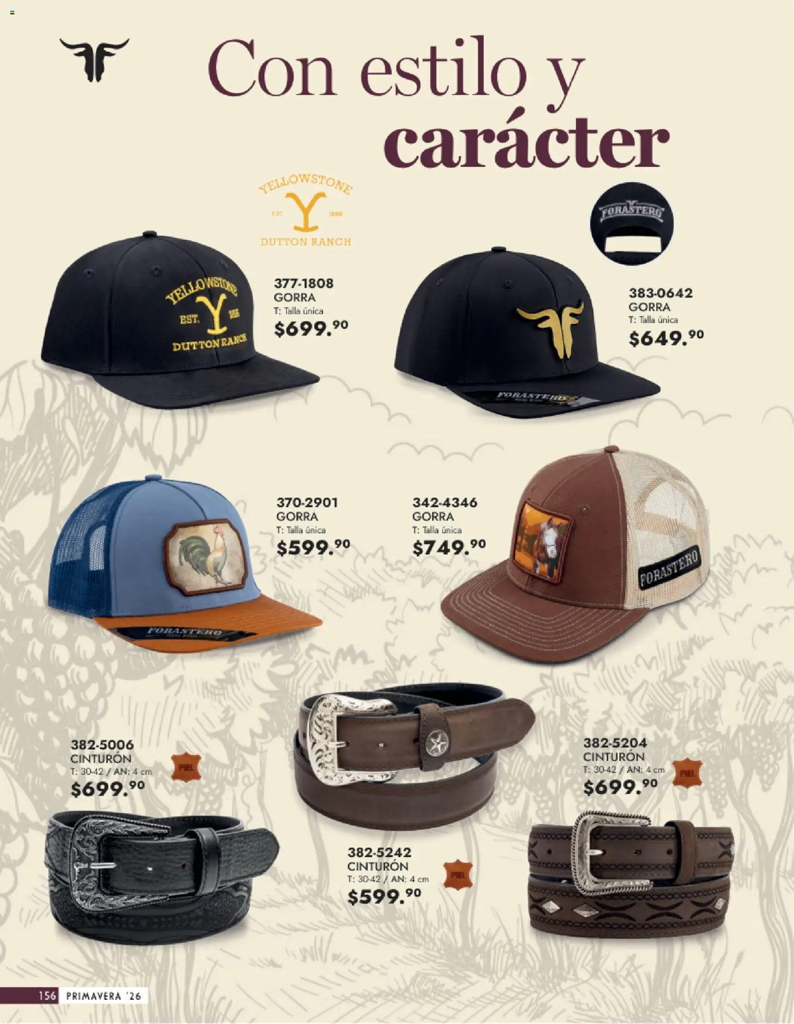 Vista previa las ofertas de la tienda Andrea - Catálogo Calzado Caballero desde el 25/01/2026 - Gorra, Cinturón