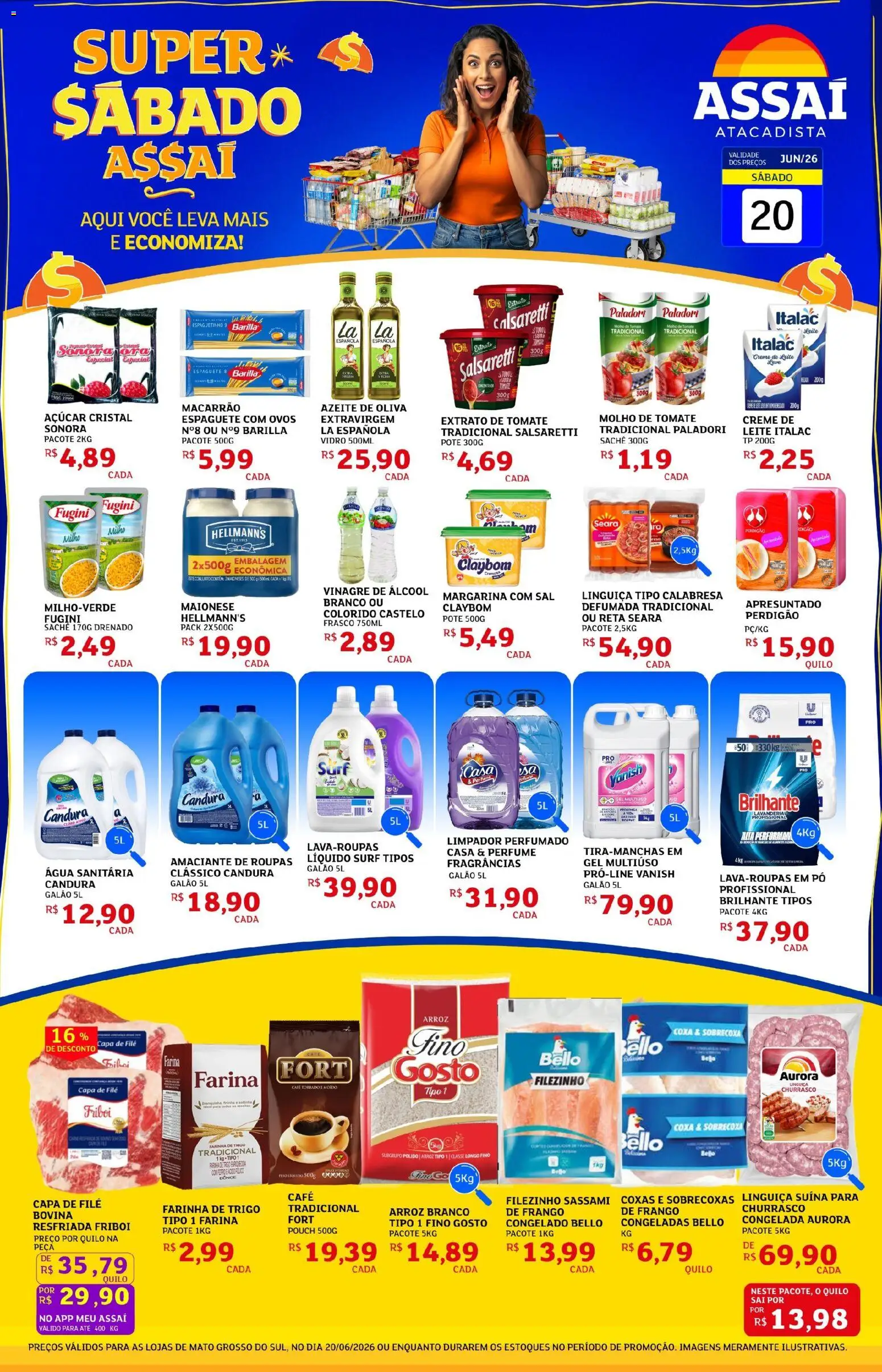 Pré-Visualização do folheto "Assaí Atacadista ofertas - MS" da loja Assaí Atacadista válido a partir de 20/06/2026