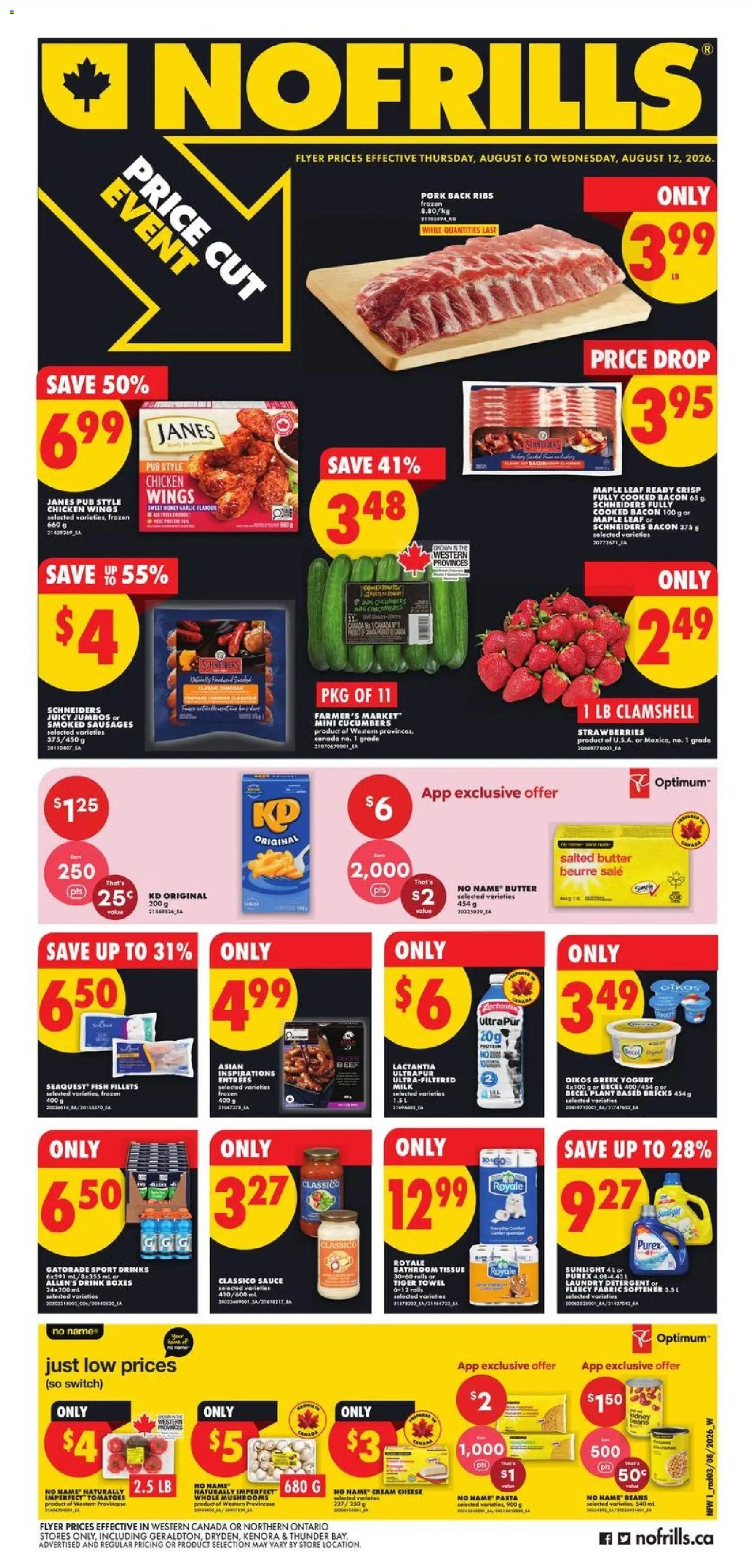 Preview of leaflet No Frills weekly flyer - AB from shop No Frills is valid from Aug 06, 2026