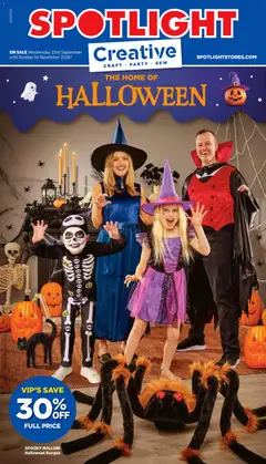 Preview of catalogue Spotlight catalogue The Home Of Halloween from shop Spotlight valid 23/09/2026