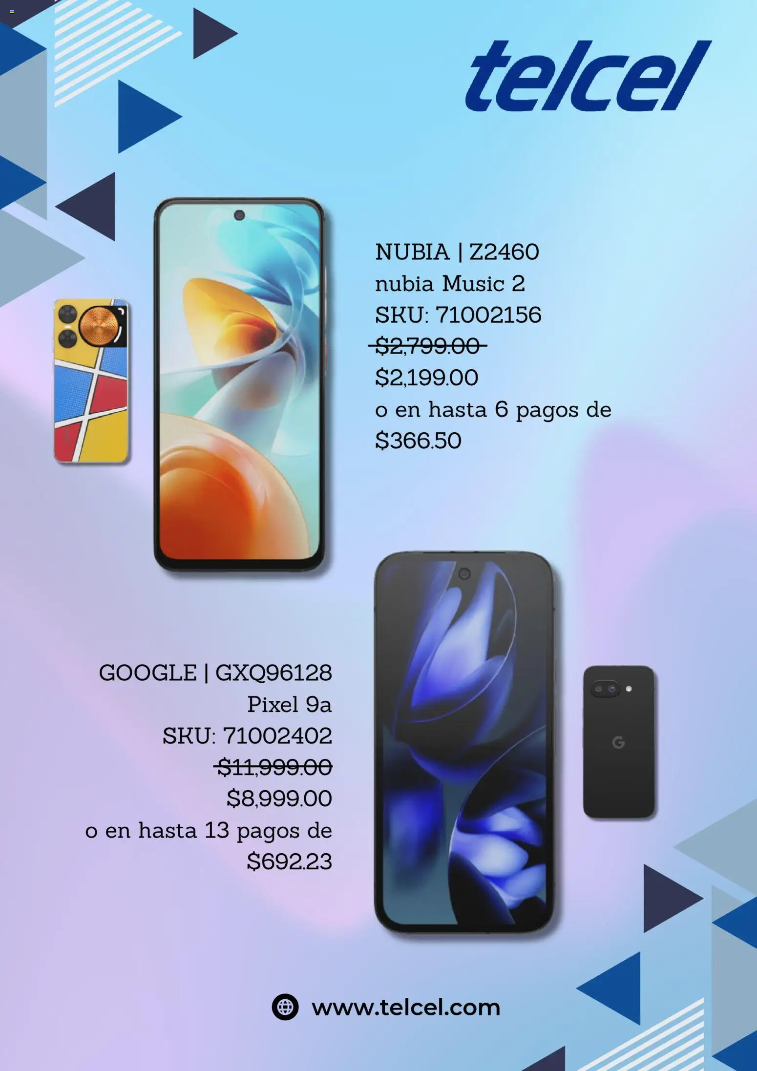 Vista previa las ofertas de la tienda Telcel - Telcel catálogo desde el 01/04/2026 