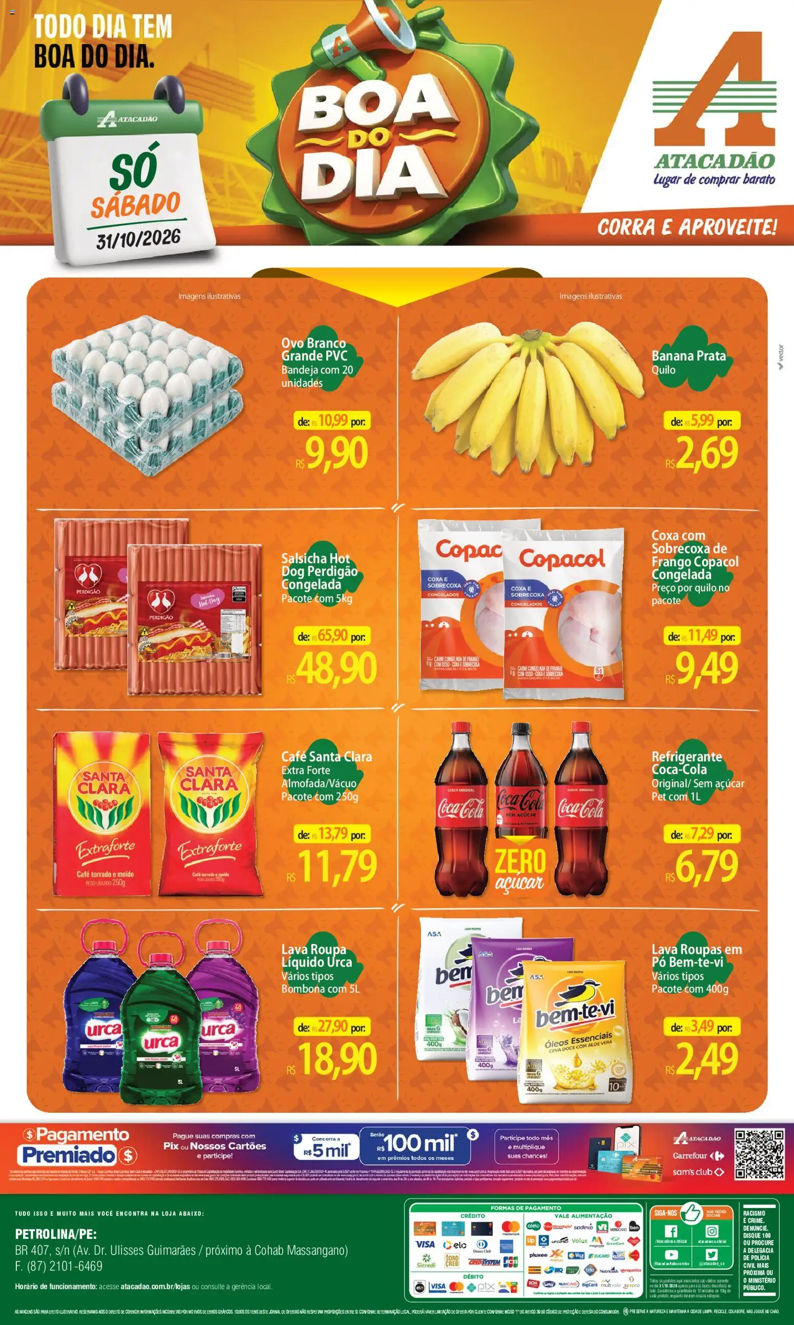 Pré-Visualização do folheto "Atacadão ofertas - PE" da loja Atacadão válido a partir de 31/10/2026