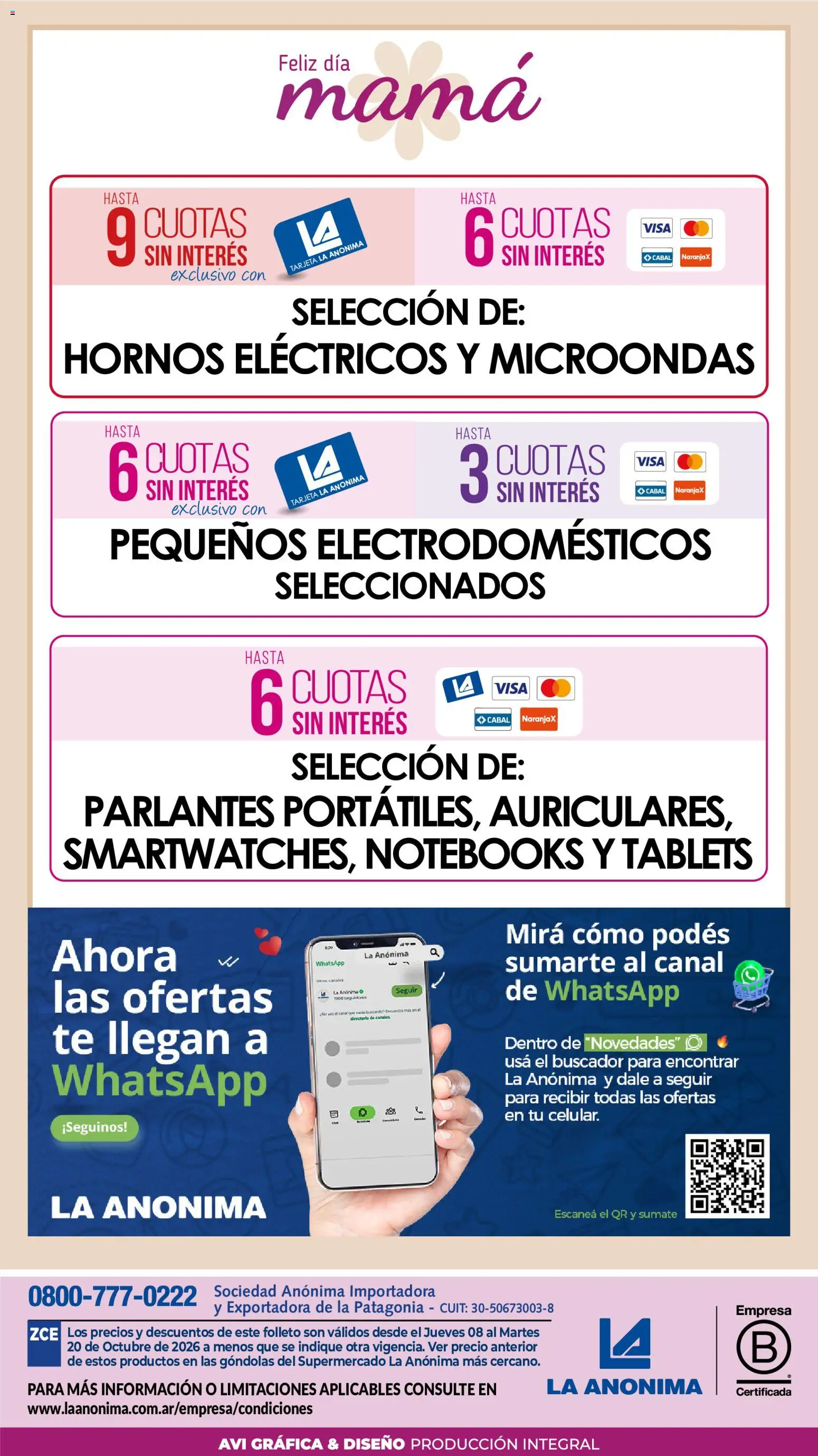 Vista previa del folleto de la tienda La Anonima válido desde el 08/10/2026 