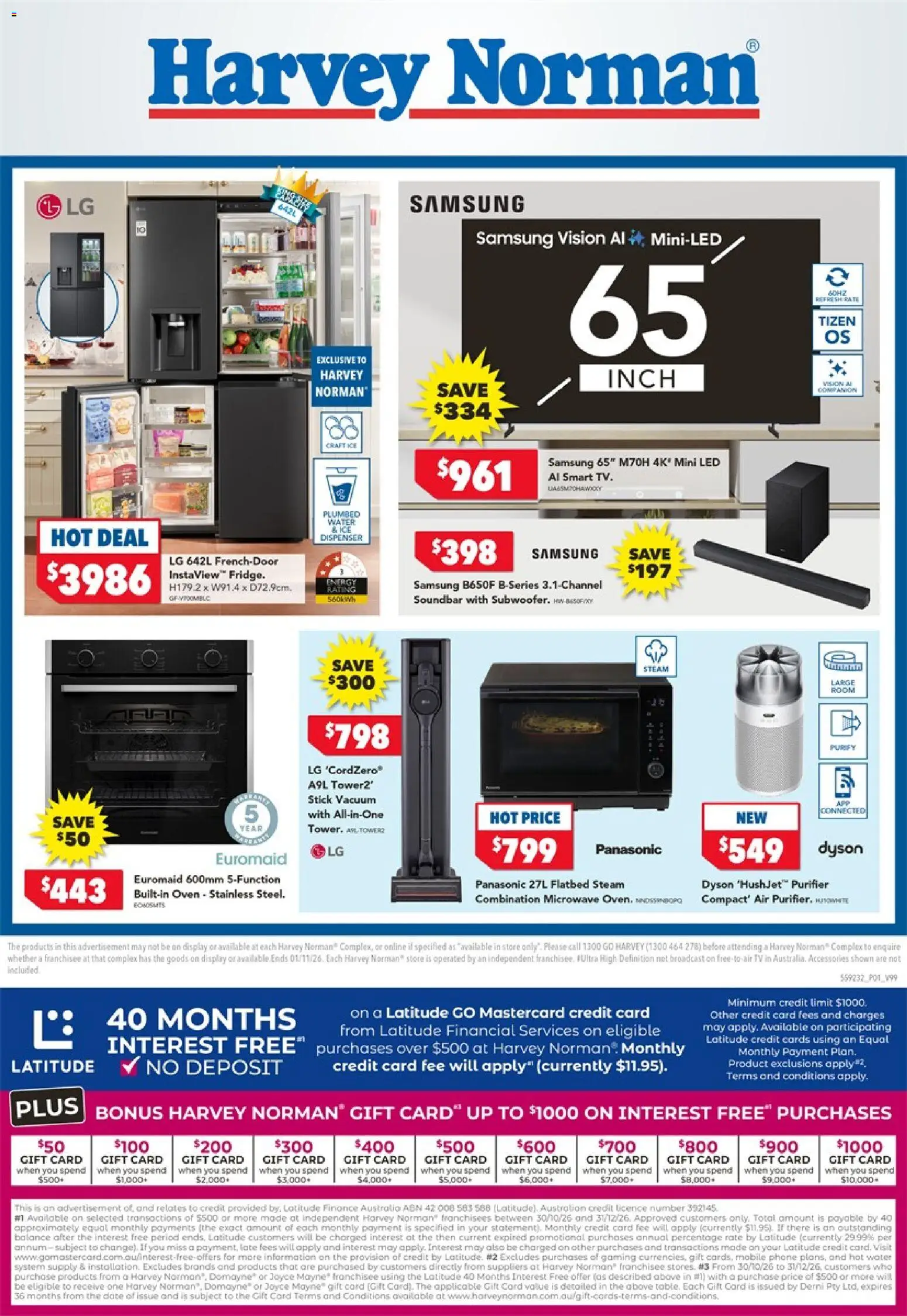 Preview of catalogue Harvey Norman catalogue from shop Harvey Norman valid 30/10/2026