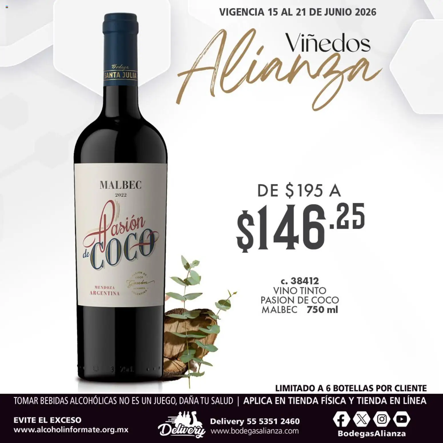 Vista previa las ofertas de la tienda Bodegas Alianza - Bodegas Alianza catálogo Viñedos Alianza desde el 15/06/2026 