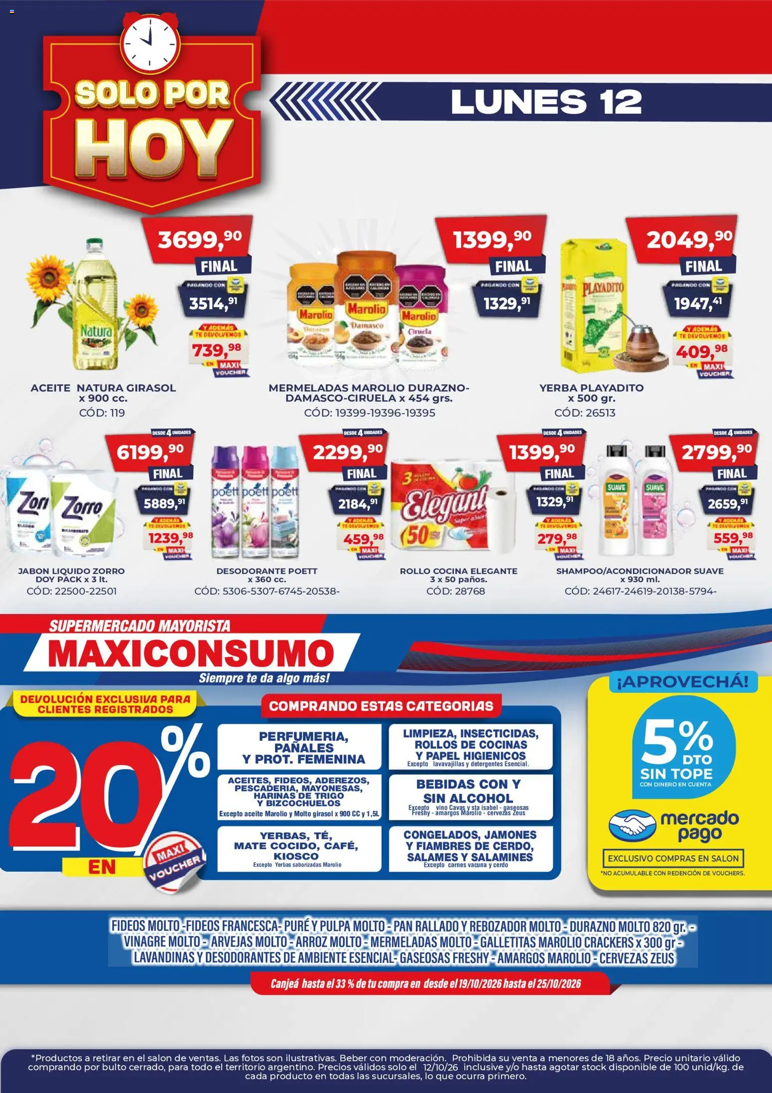 Vista previa del folleto de la tienda Maxiconsumo válido desde el 12/10/2026 