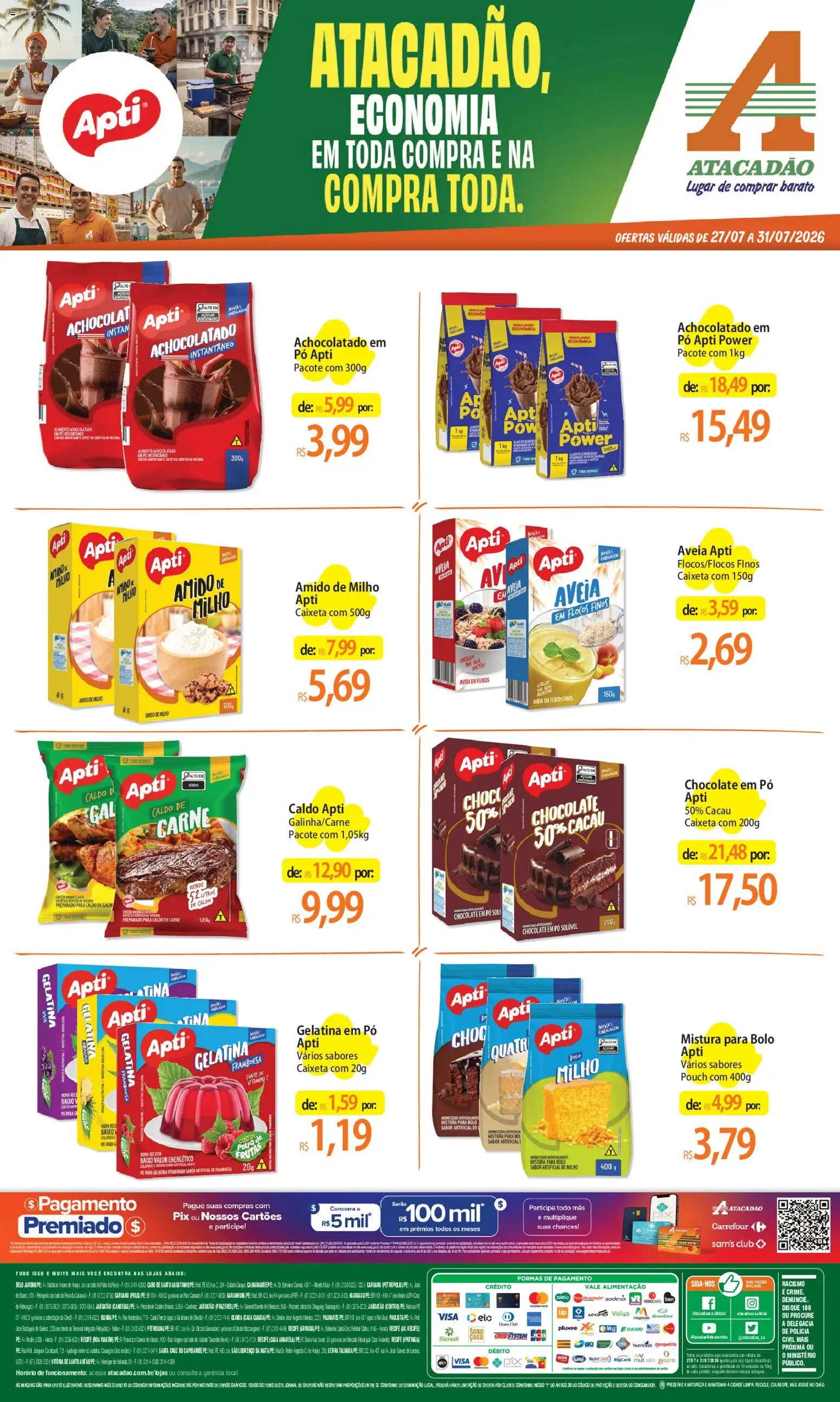 Pré-Visualização do folheto "Atacadão ofertas - PE" da loja Atacadão válido a partir de 27/07/2026