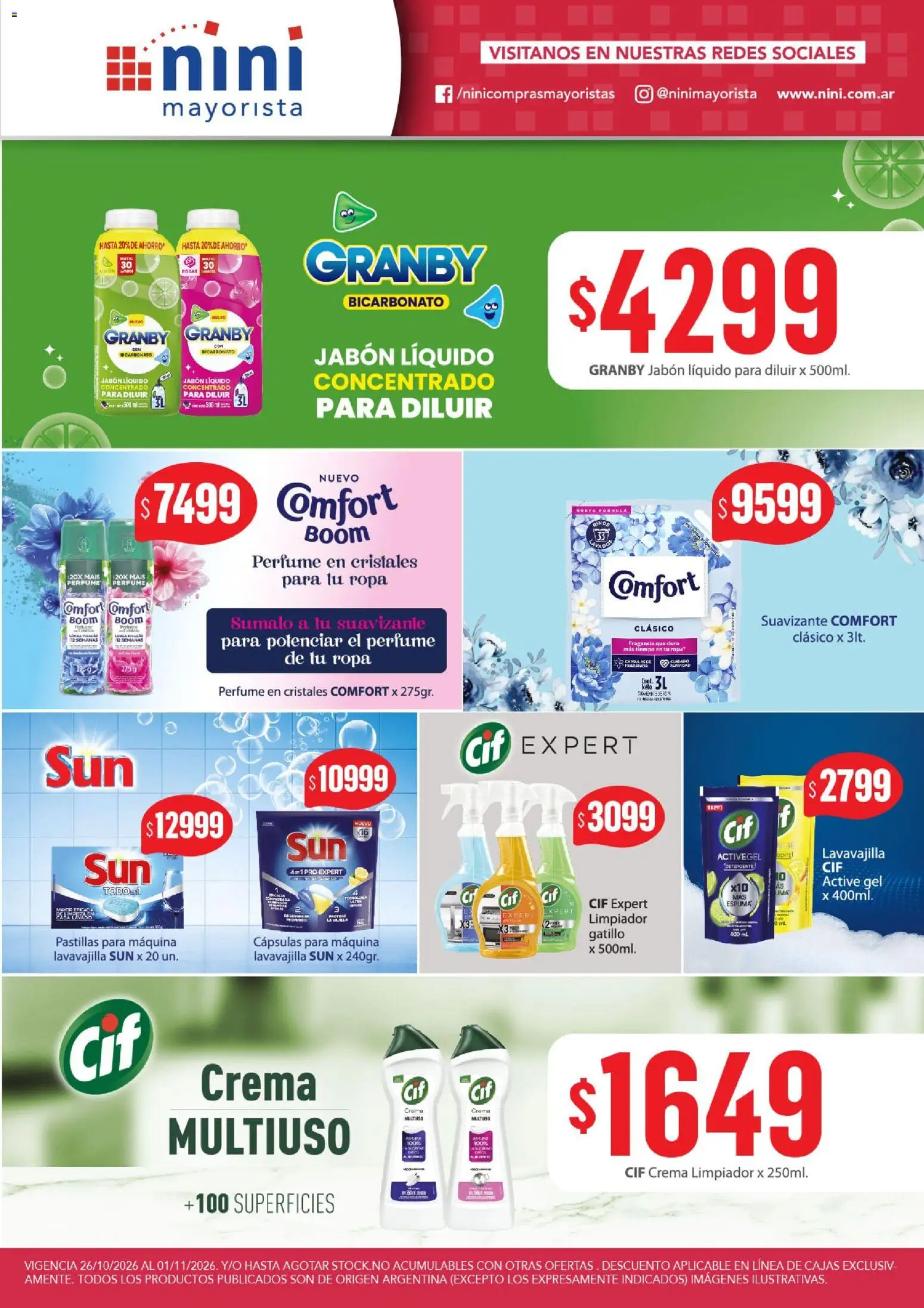 Vista previa del folleto de la tienda NINI Mayorista válido desde el 26/10/2026 