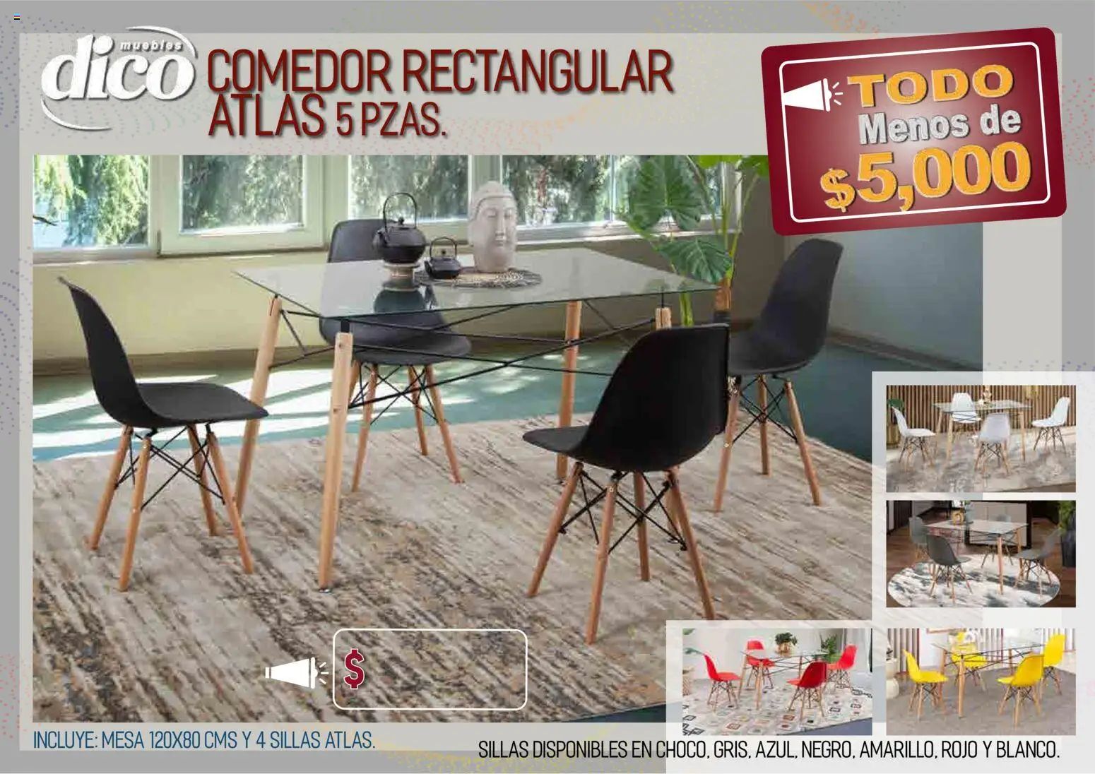 Vista previa las ofertas de la tienda Muebles Dico - Muebles Dico catálogo Todo menos de 5000 Pacifico desde el 09/04/2026 