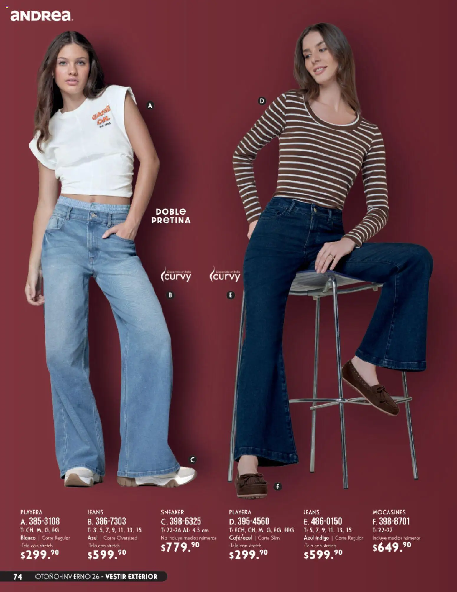 Vista previa las ofertas de la tienda Andrea - Andrea catálogo Vestir desde el 23/08/2026 
