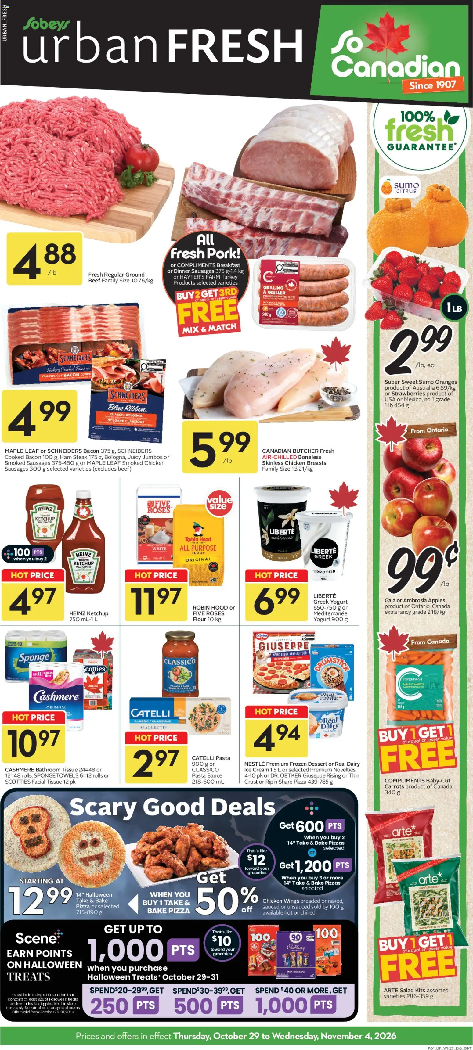 Preview of leaflet Sobeys weekly flyer / circulaire from shop Sobeys is valid from Oct 29, 2026