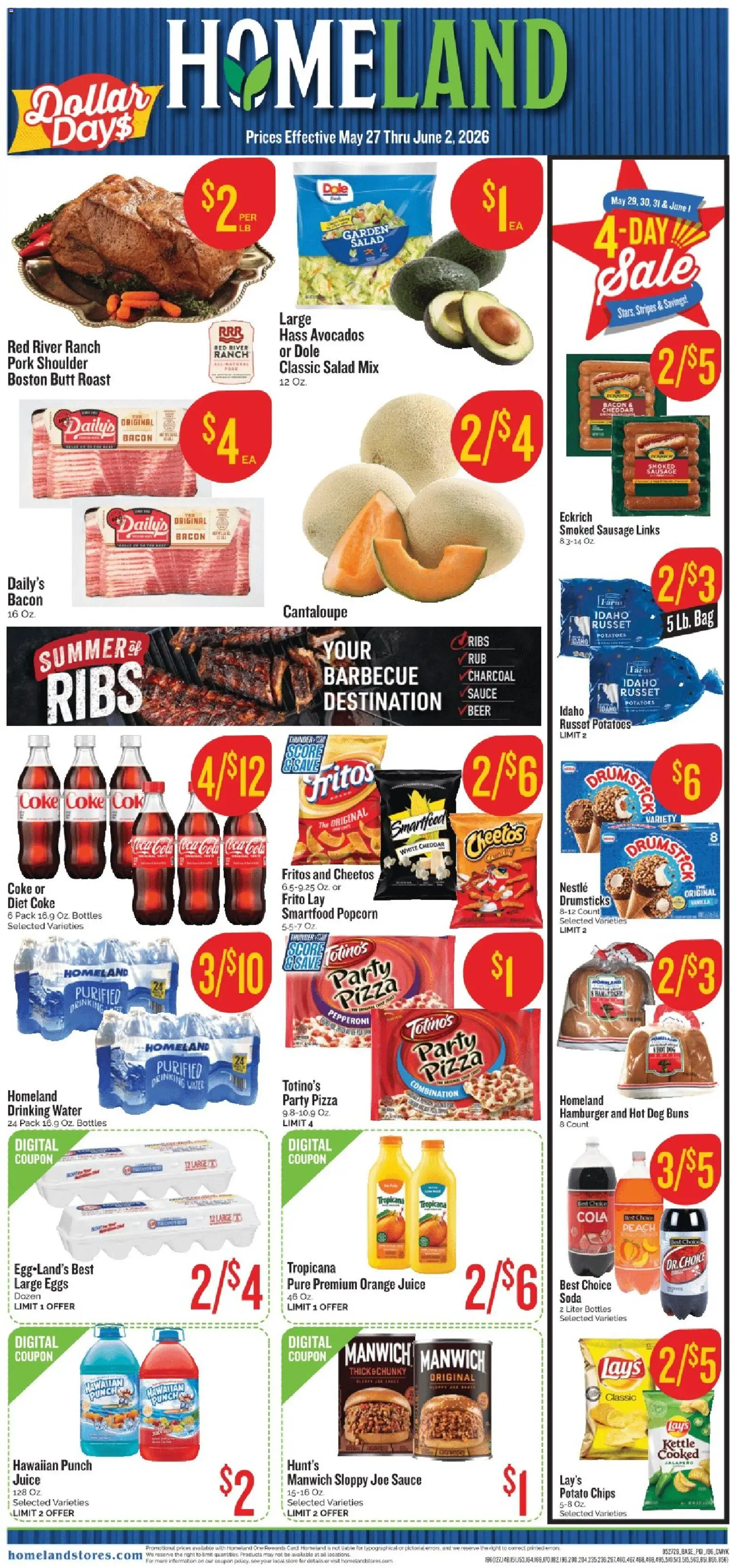 Ad Preview of Homeland Homeland Weekly Ad from 05/27/2026