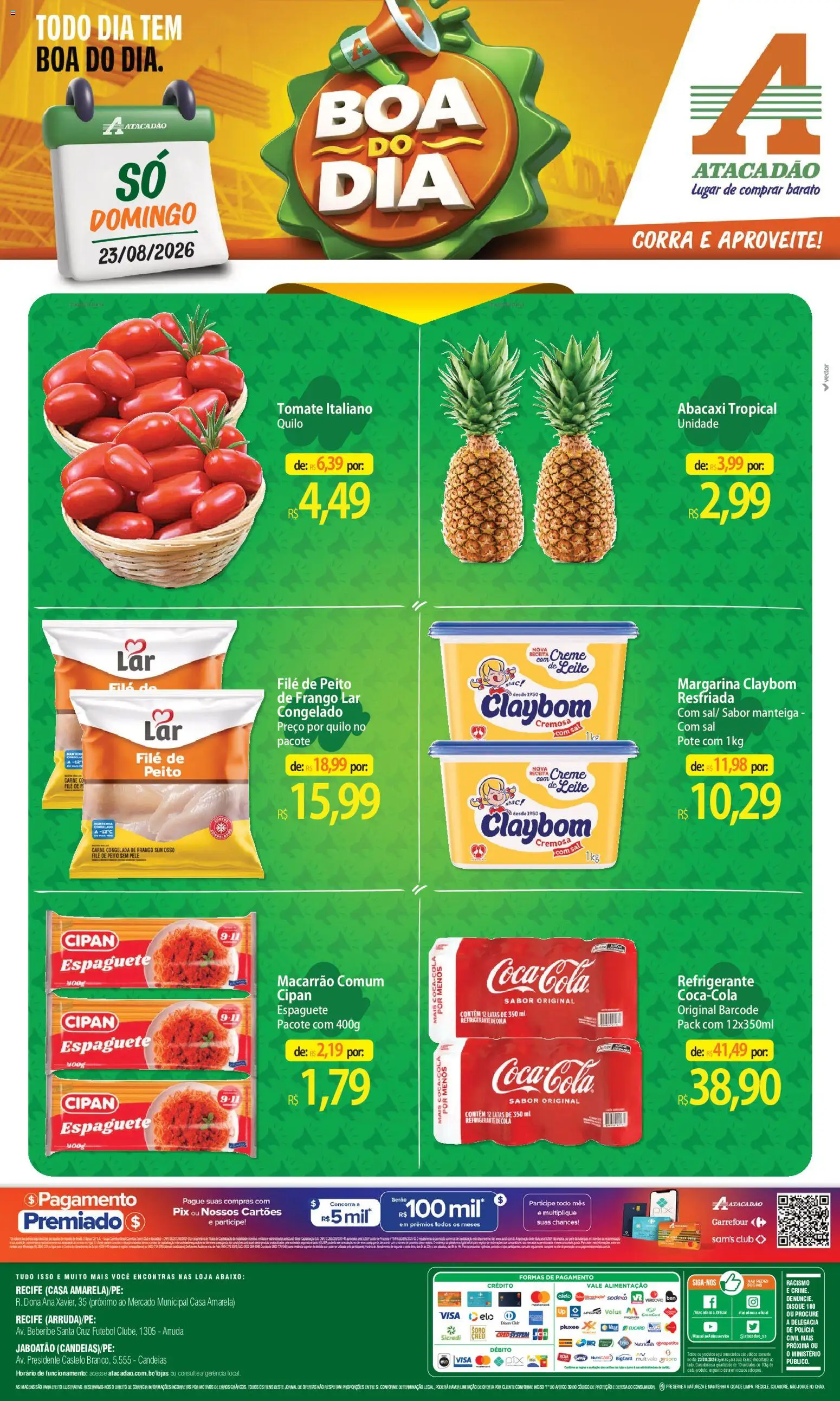 Pré-Visualização do folheto "Atacadão ofertas - PE" da loja Atacadão válido a partir de 23/08/2026