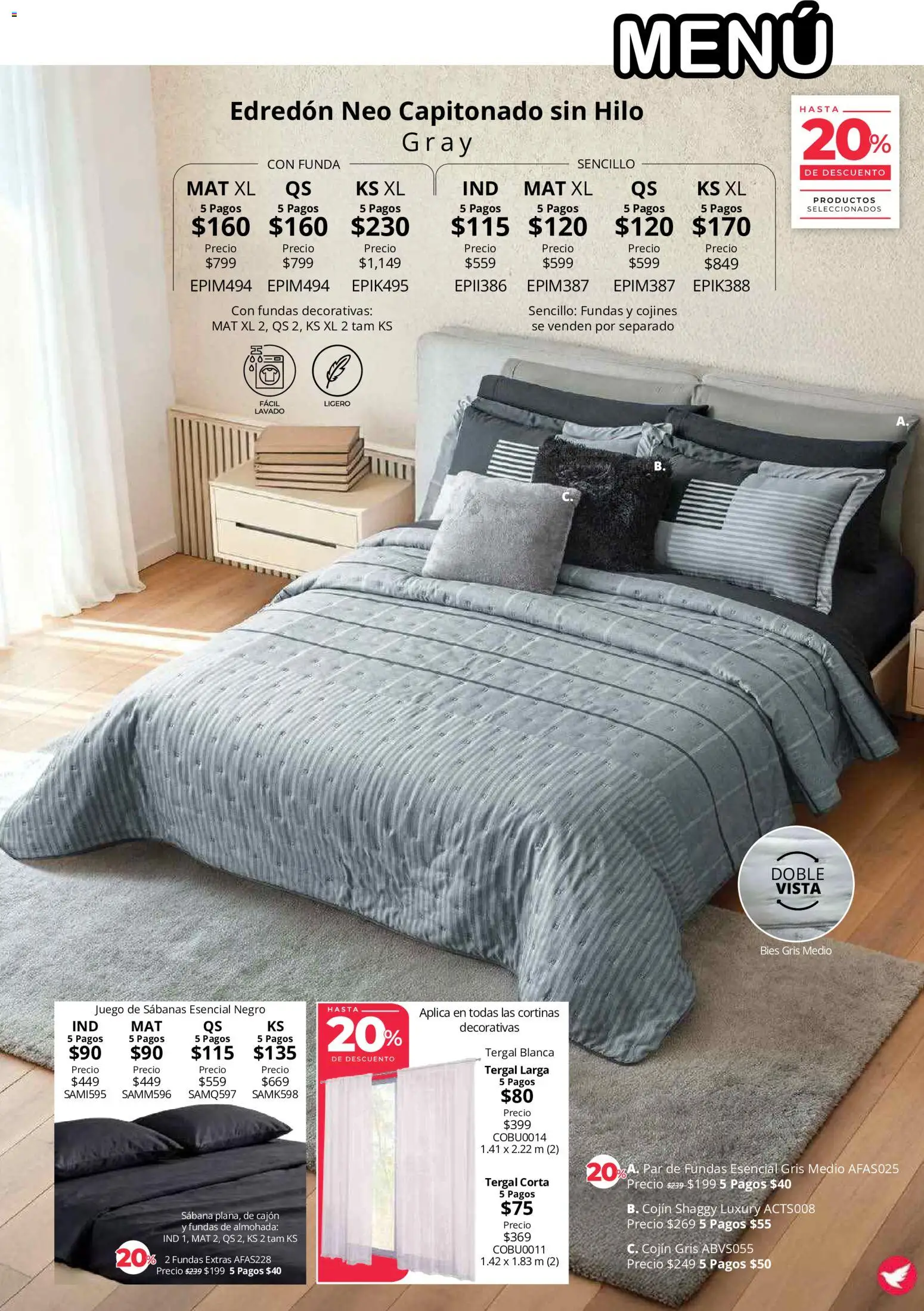 Vista previa las ofertas de la tienda Colchas Concord - Colchas Concord catálogo desde el 01/08/2026 - Juego, Almohada, Sabanas, Cortinas, Funda