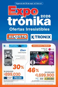  Vista previa del prospecto Catálogo Alkosto del almacen Ktronix válida del 26/09/2026 al 02/10/2026