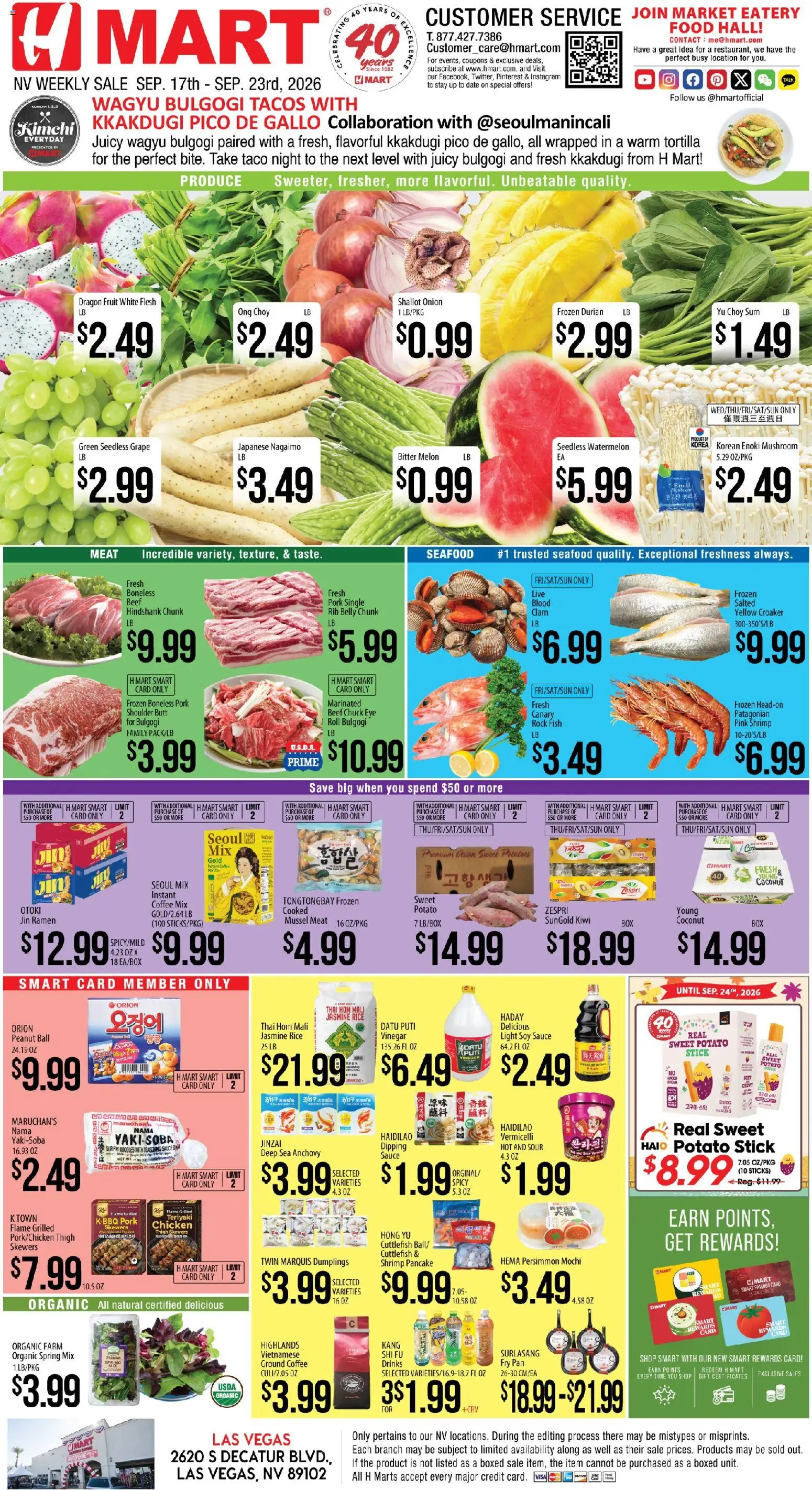 Ad Preview of Hmart Hmart Weekly Ad - ENGLISH - NV from 09/17/2026