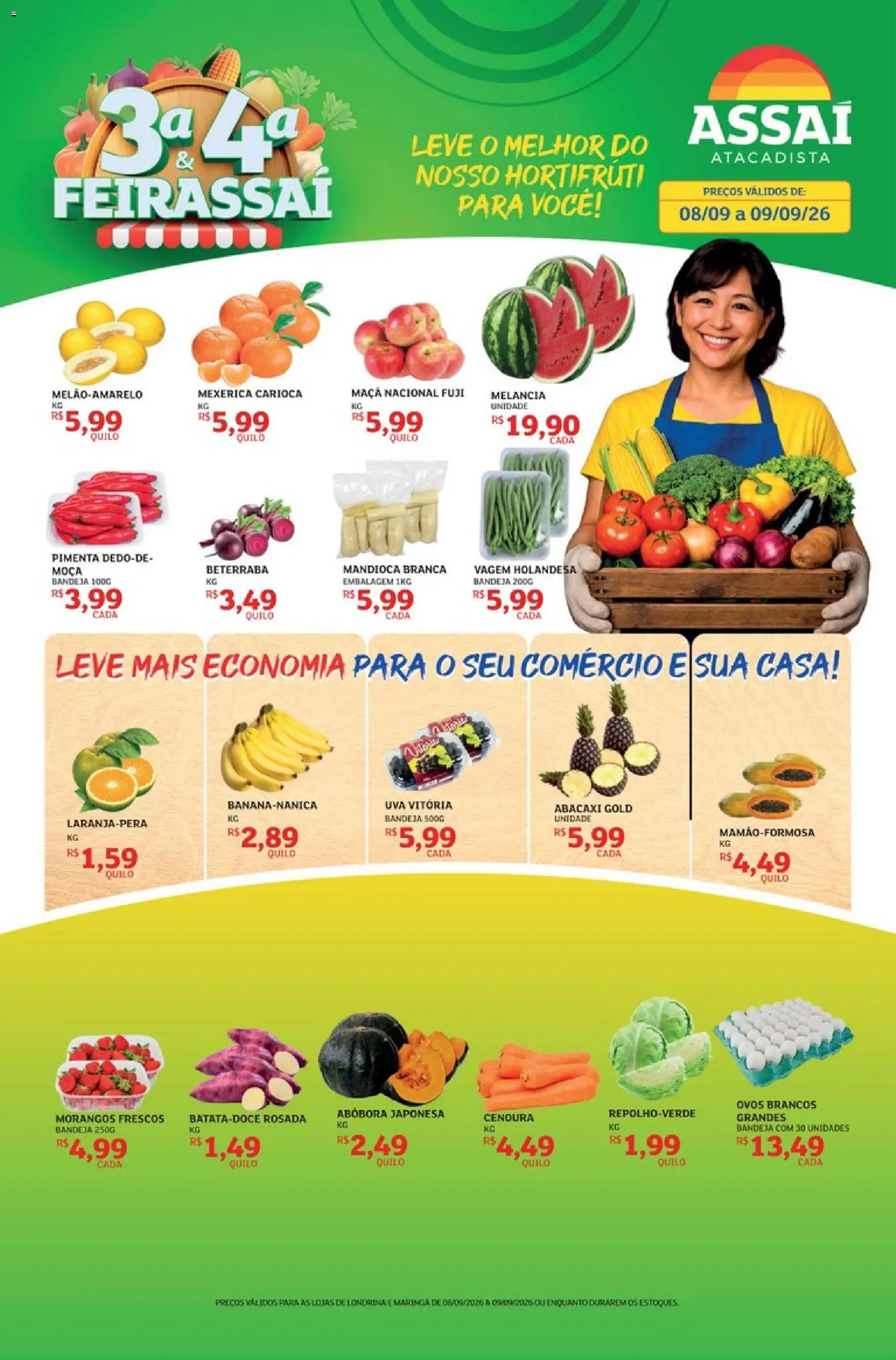 Pré-Visualização do folheto "Assaí Atacadista ofertas - PR" da loja Assaí Atacadista válido a partir de 08/09/2026