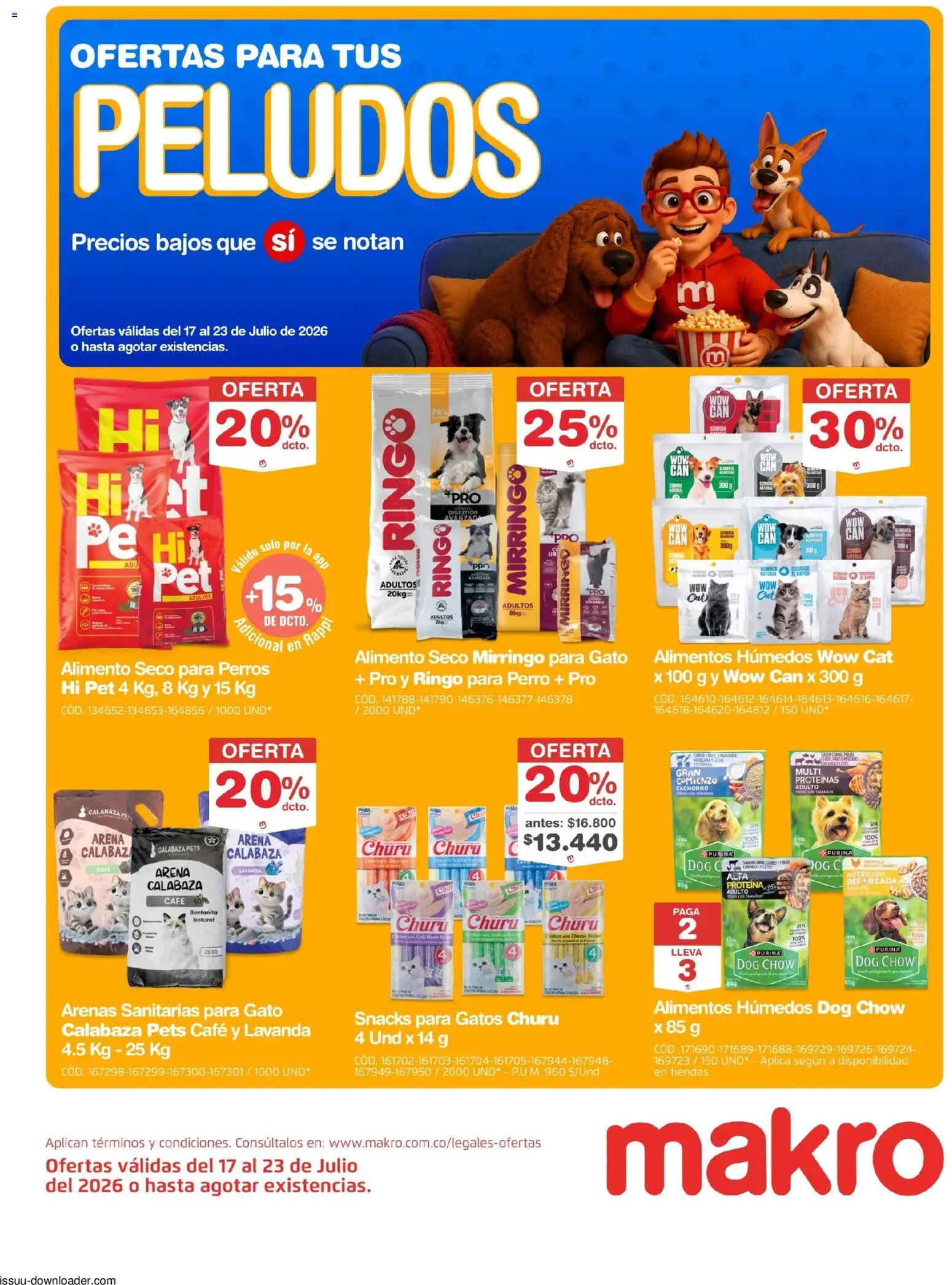  Vista previa del prospecto Makro Especial Mascotas del almacen Makro válida del 17/07/2026 al 23/07/2026