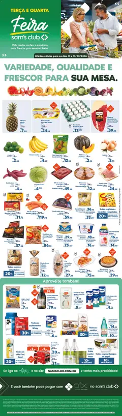 Pré-Visualização do folheto "Sam's Club ofertas Feira" da loja Sam's Club válido a partir de 12/05/2026