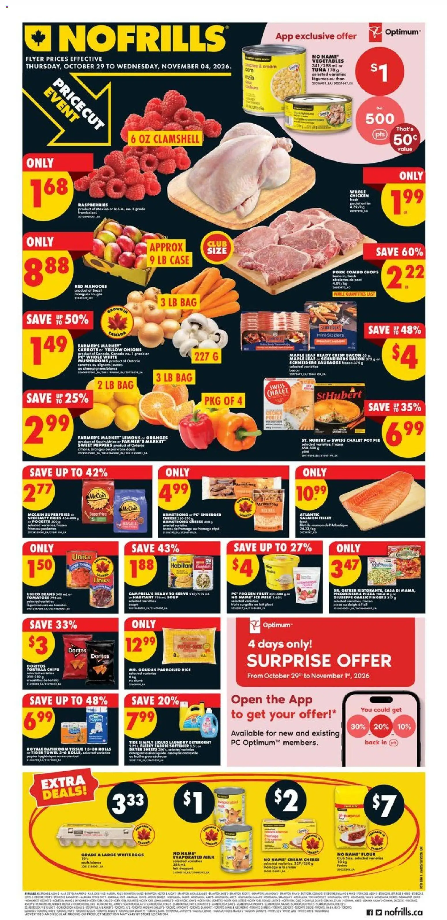 Preview of leaflet No Frills weekly flyer / circulaire from shop No Frills is valid from Oct 29, 2026