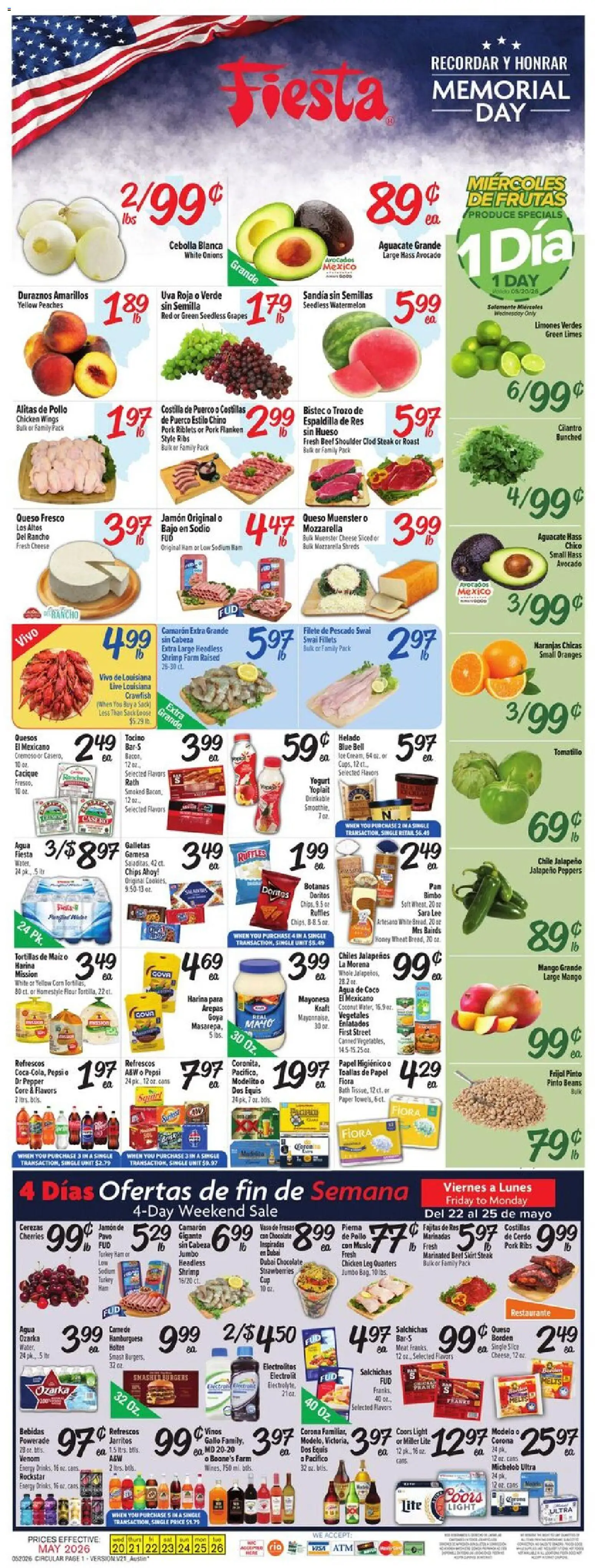 Ad Preview of Fiesta Mart Fiesta Mart Weekly Ad from 05/20/2026