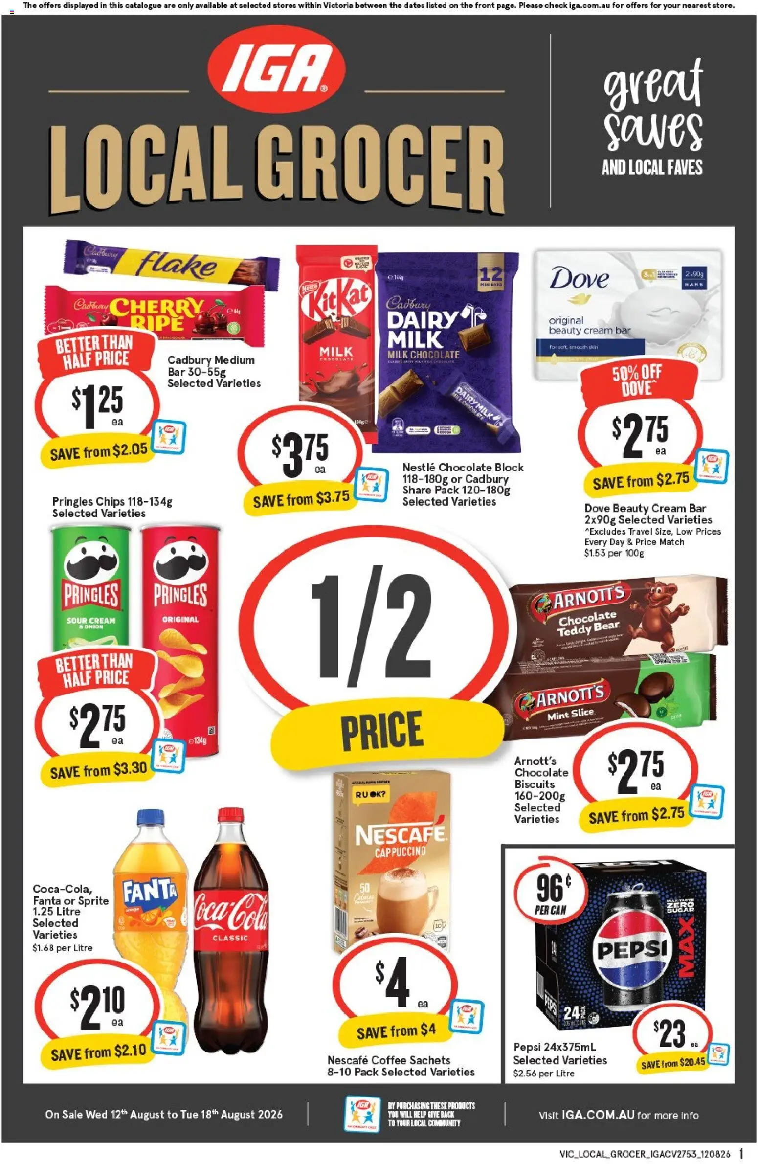 Preview of catalogue IGA Local Grocer VIC from shop IGA valid 12/08/2026