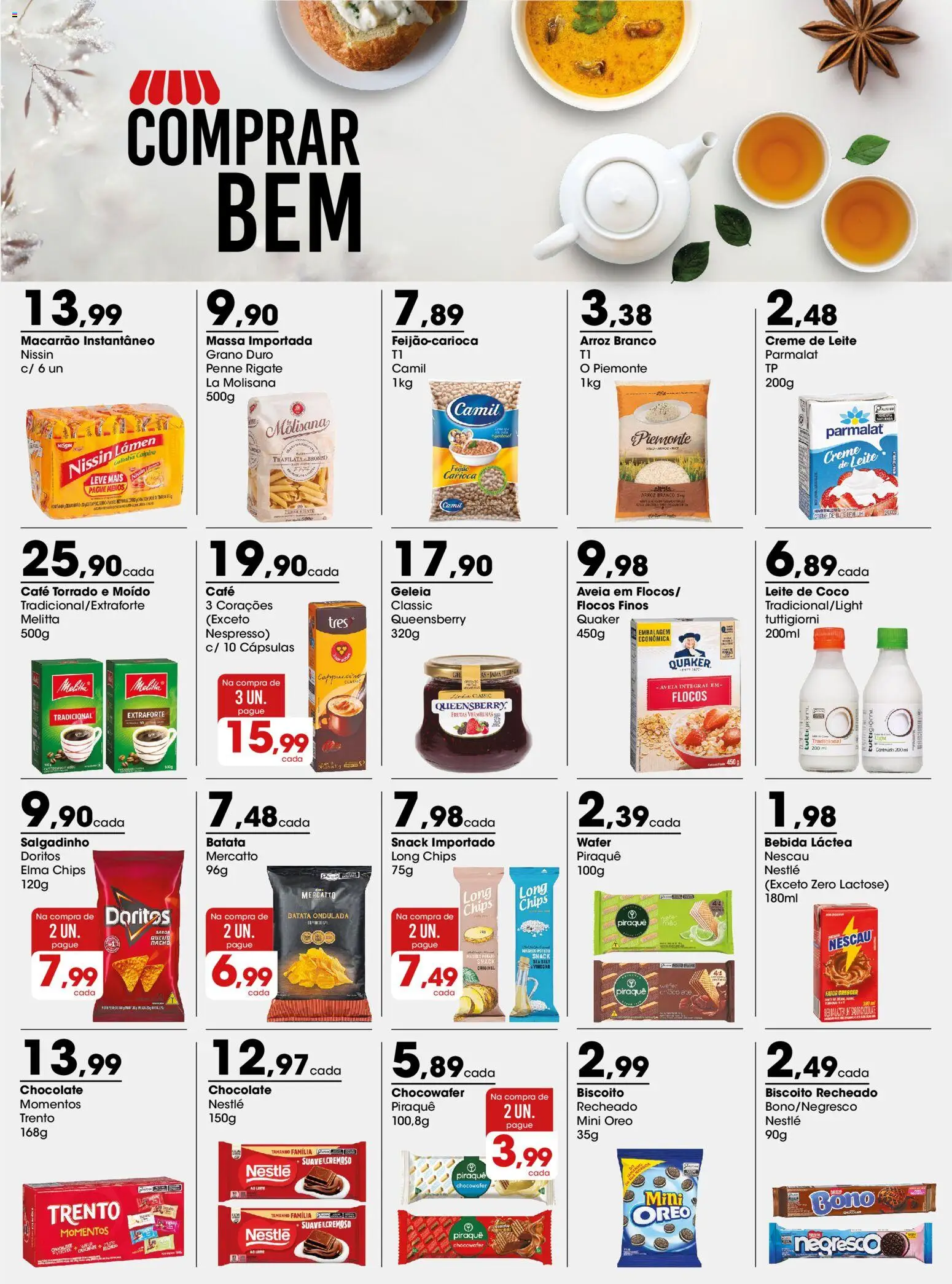 Pré-Visualização do folheto "Zaffari - Ofertas da semana" da loja Zaffari válido a partir de 21/09/2026 - Café, Chocolate, Bebida, Feijão, Massa, Creme de leite, Creme, Frutas vermelhas