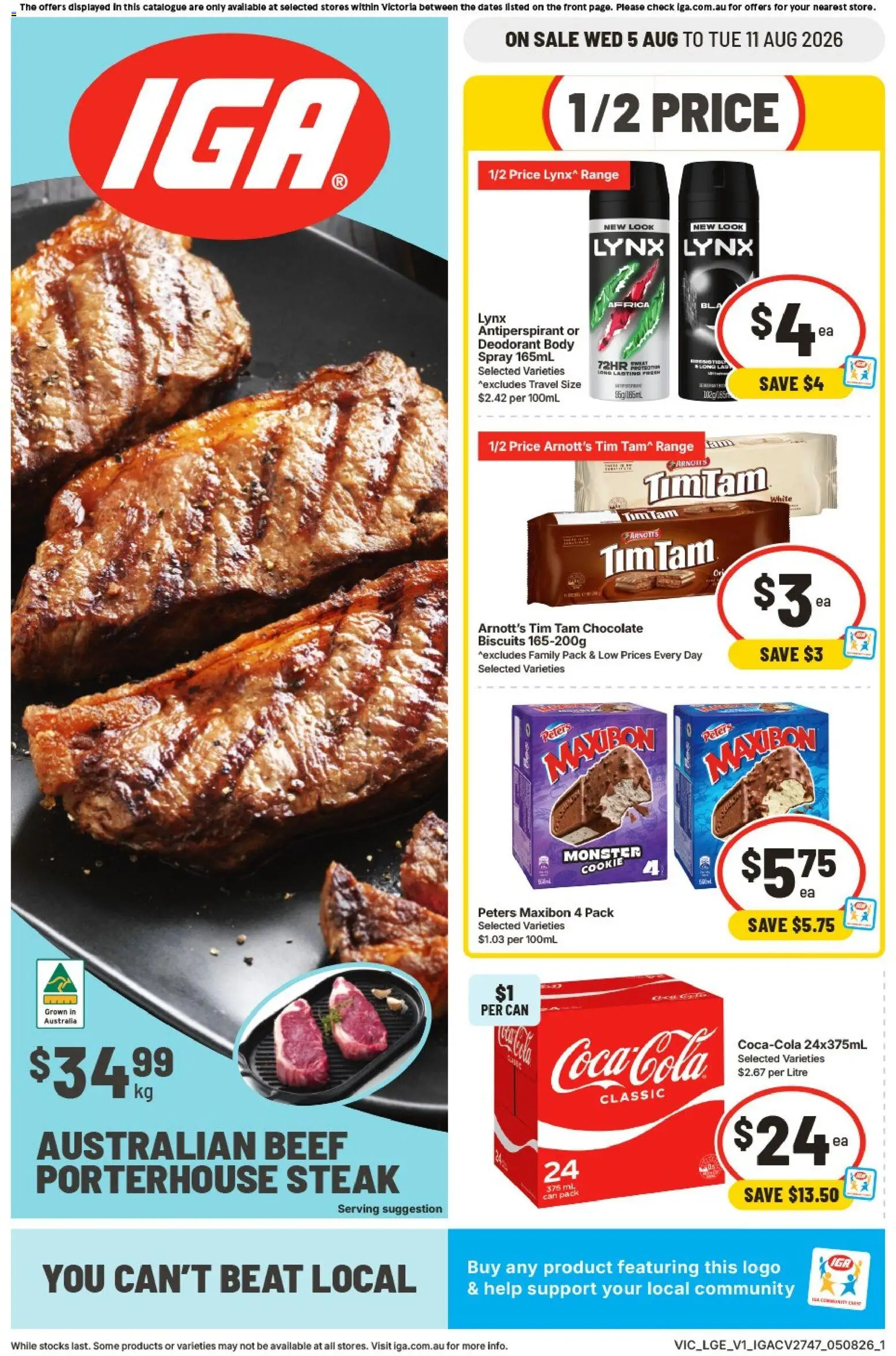 Preview of catalogue IGA catalogue VIC from shop IGA valid 05/08/2026