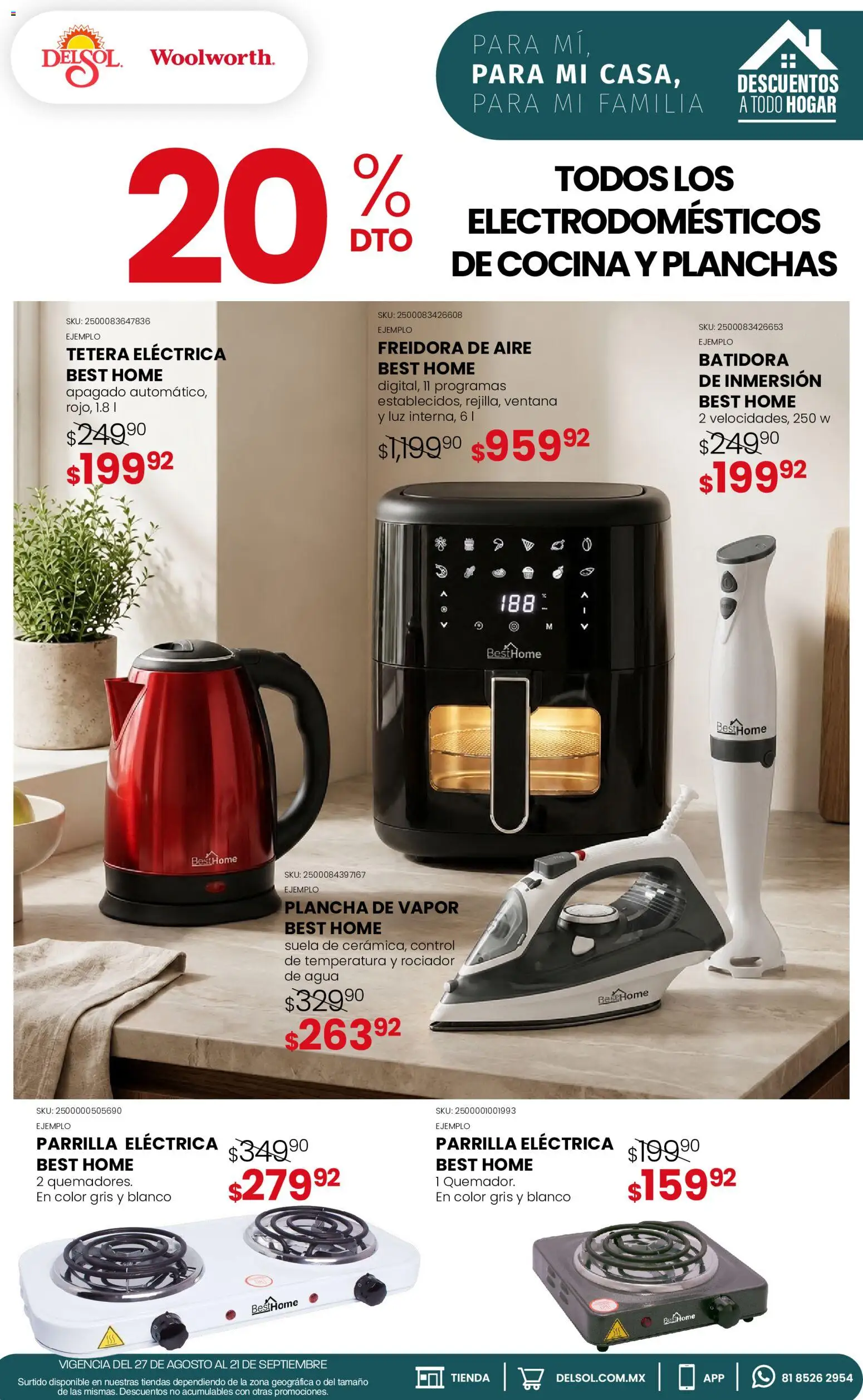 Vista previa las ofertas de la tienda Del Sol y Woolworth - Del Sol y Woolworth catálogo desde el 27/08/2026 