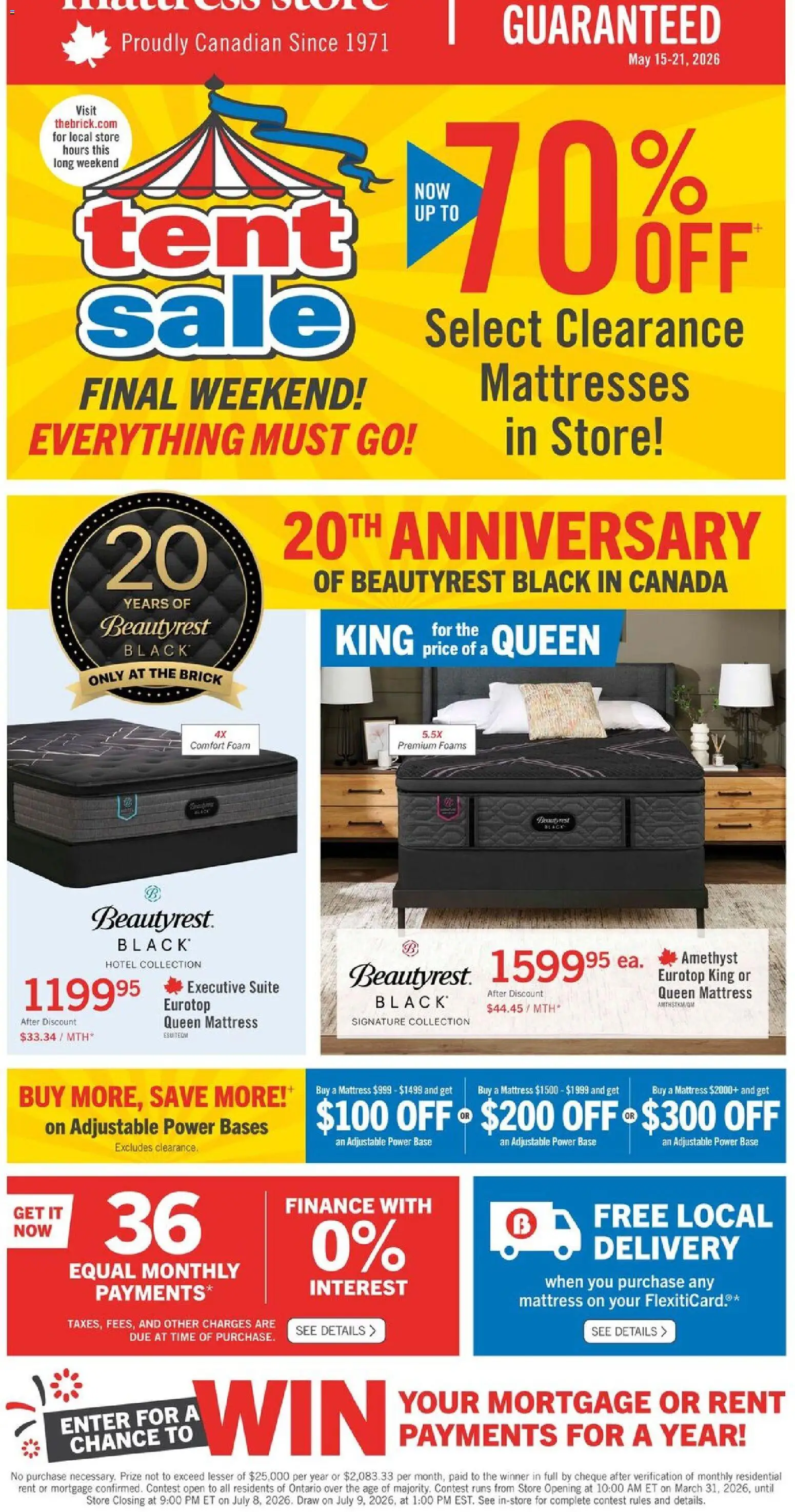 Preview of leaflet The Brick - Brick Mattress Store from shop The Brick is valid from May 15, 2026