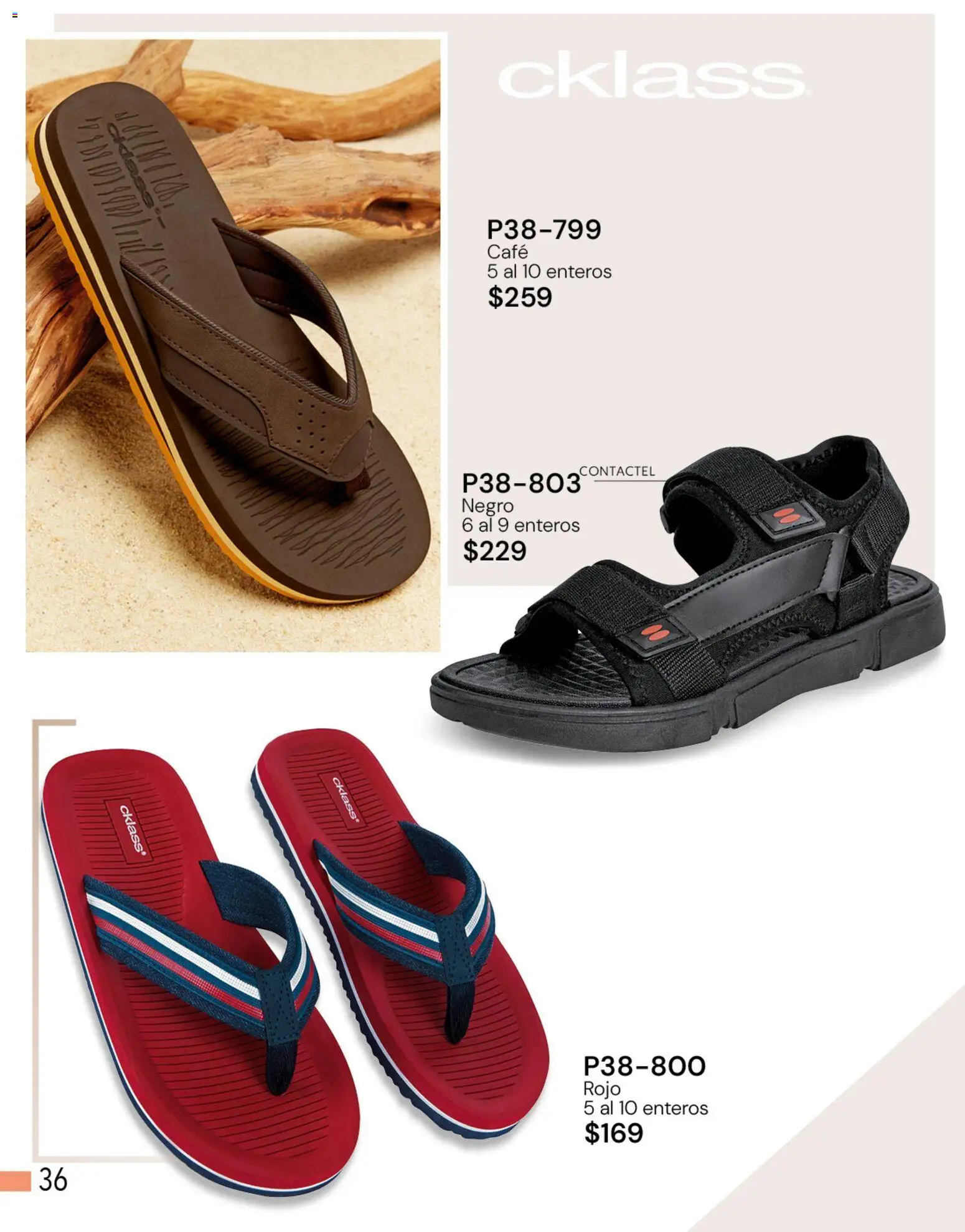 Vista previa las ofertas de la tienda Cklass - Cklass catálogo Novedades de verano calzado desde el 01/05/2026 - Café