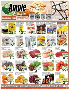 Preview of leaflet Ample Food Market weekly flyer Toronto York from shop Ample Food Market is valid from Sep 18, 2026