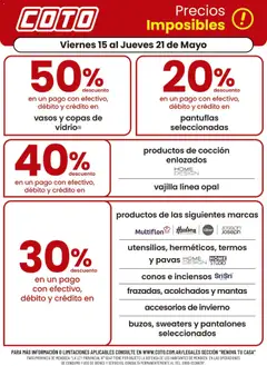 Vista previa del folleto de la tienda Coto válido desde el 15/05/2026 