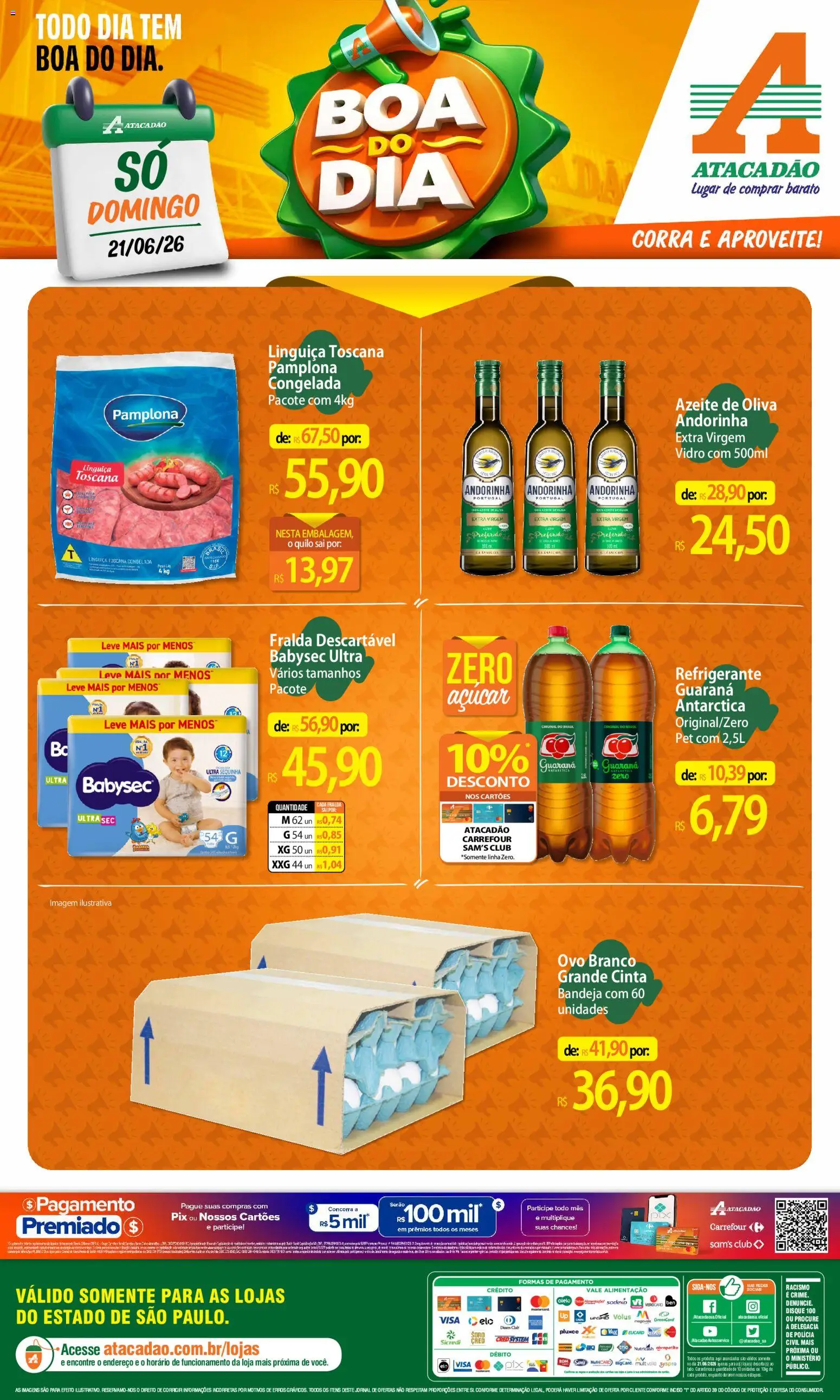 Pré-Visualização do folheto "Atacadão ofertas - SP" da loja Atacadão válido a partir de 21/06/2026
